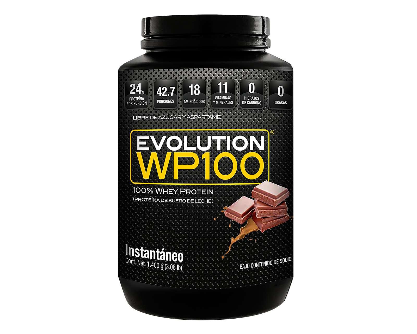 Foto 2 pulgar | Foto 1 | Proteína de Suero de Leche Evolution WP100 Sabor Chocolate sin Azúcar 1400 g