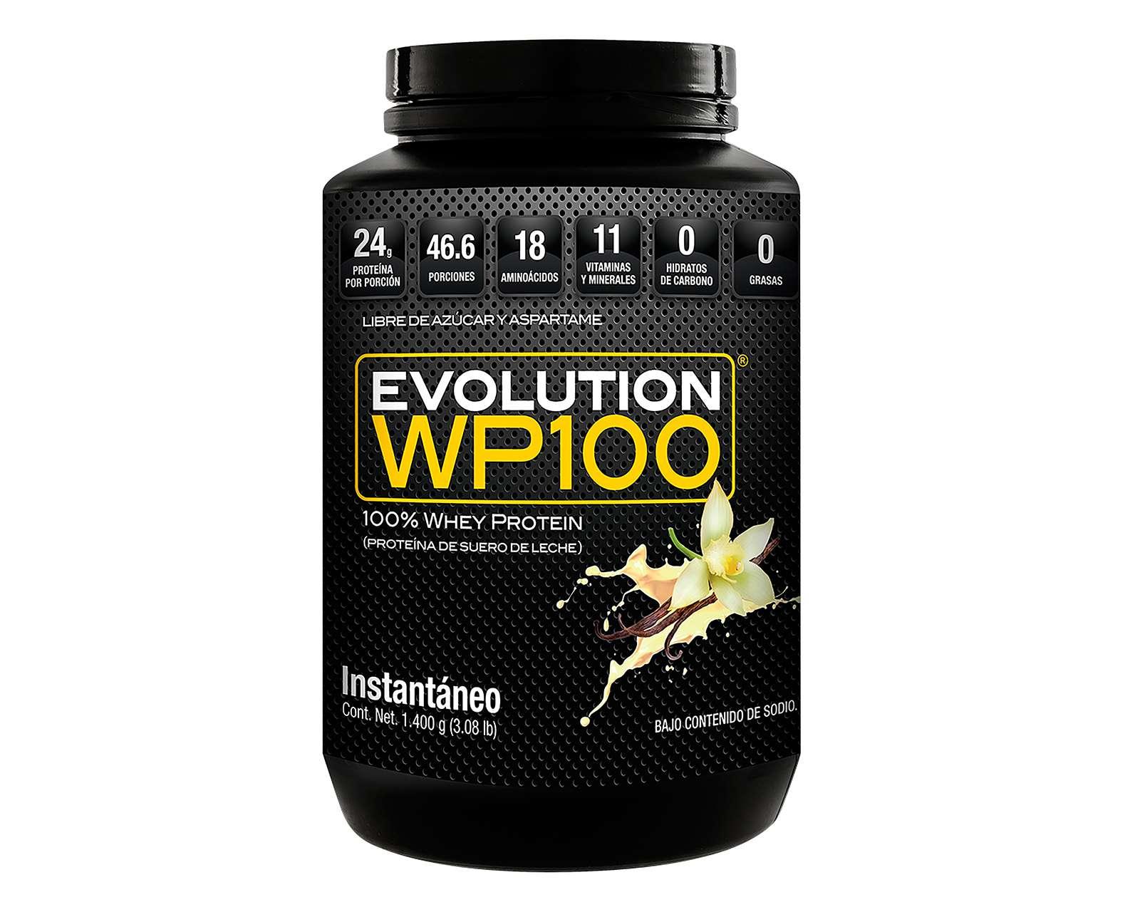 Foto 2 pulgar | Foto 1 | Proteína de Suero de Leche Evolution WP100 sabor Vainilla sin Azúcar 1400 g