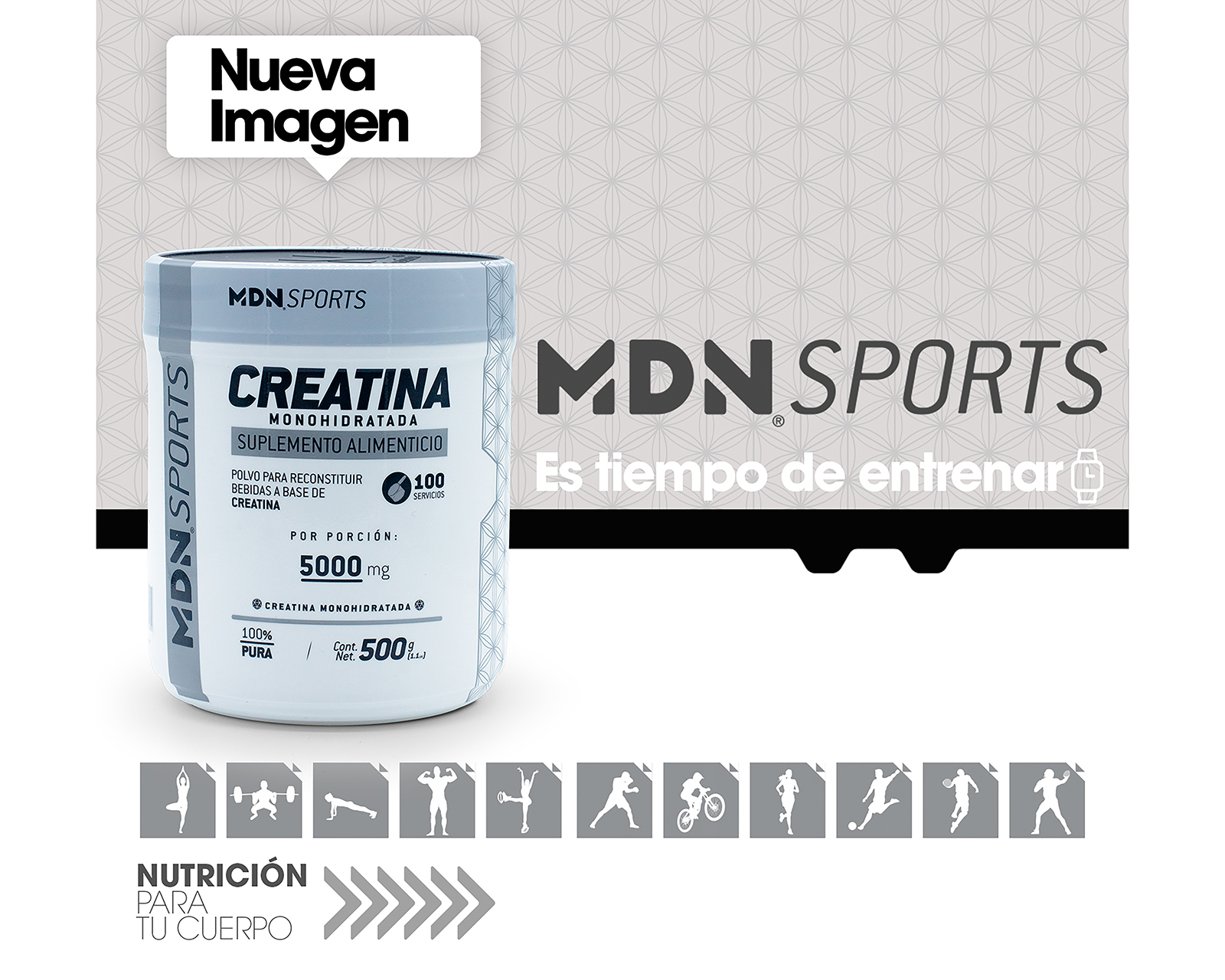 Foto 6 pulgar | Foto 5 | Creatina Monohidratada MDN Sports 500 g