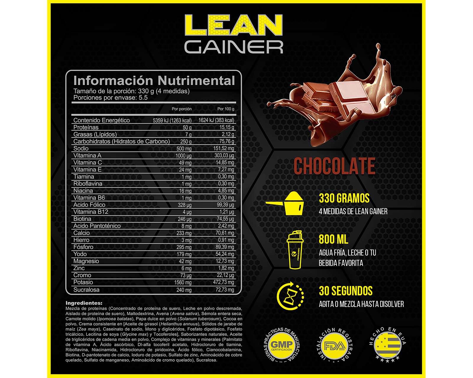 Foto 4 pulgar | Foto 3 | Suplemento Alimenticio Forzagen Lean Gainer sabor Chocolate