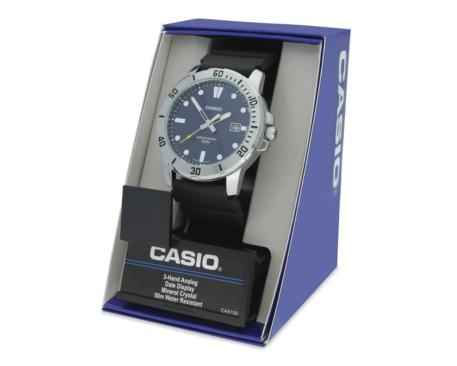 Foto 6 pulgar | Foto 5 | Reloj para Hombre Casio MTP-VD01-2EVCF Negro