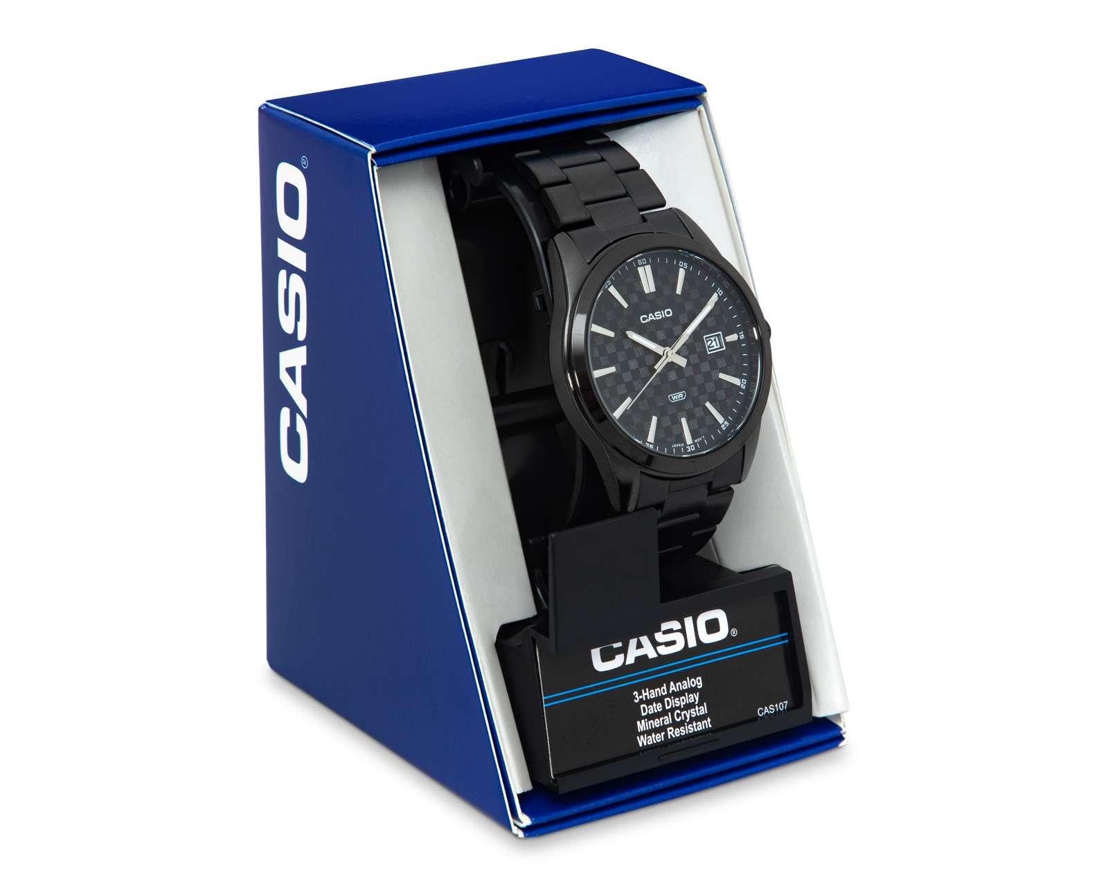 Foto 6 pulgar | Foto 5 | Reloj para Hombre Casio MTP-VD03B-1ACF Negro