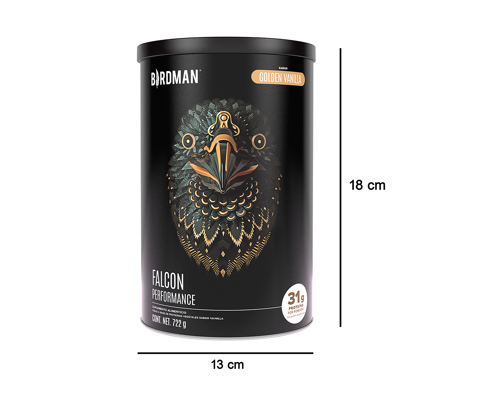 Foto 5 | Foto 5 | Proteína Vegetal Birdman Falcon Sabor Vainilla 722 g