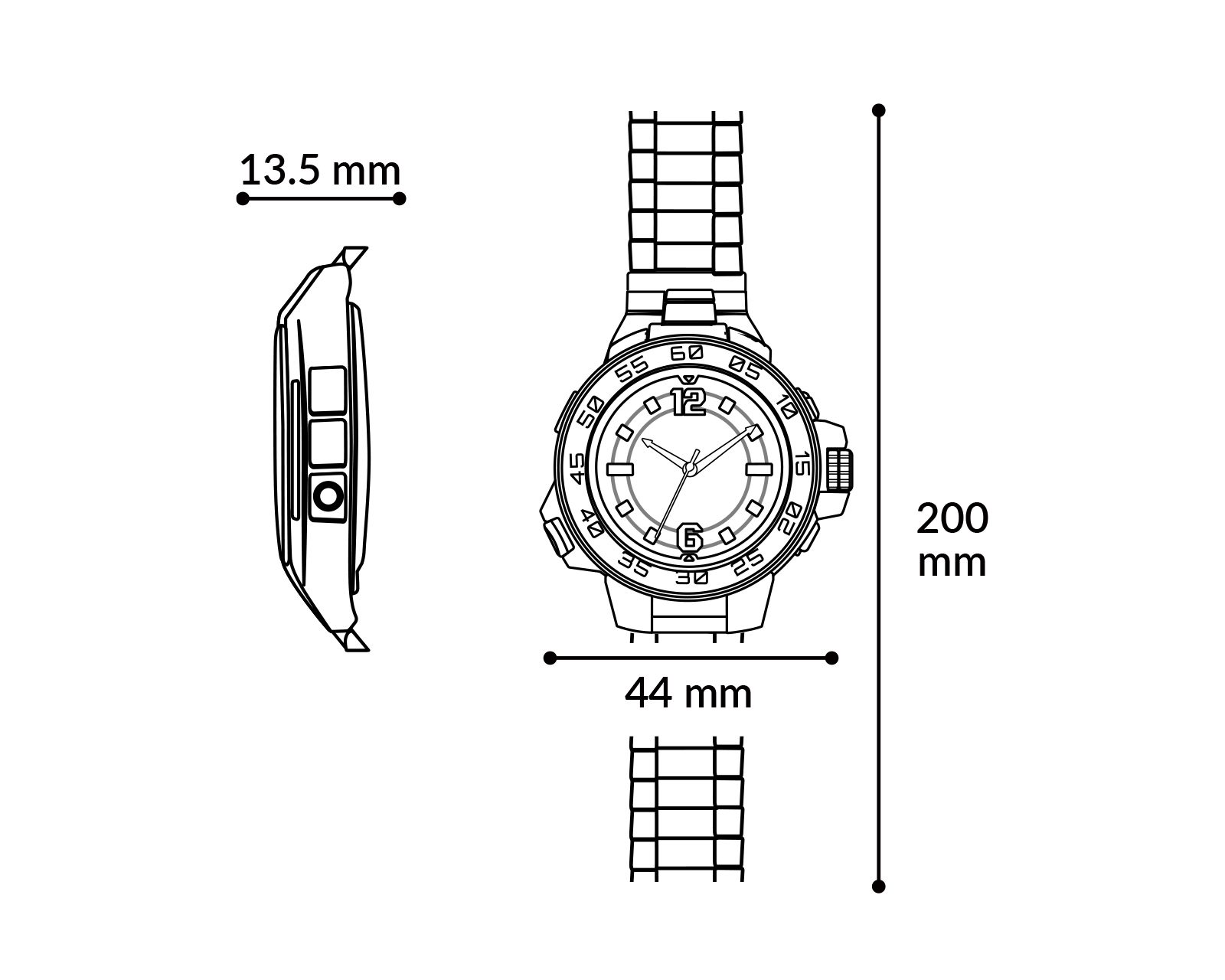 Foto 9 pulgar | Foto 8 | Reloj Fossil ME3217 Negro