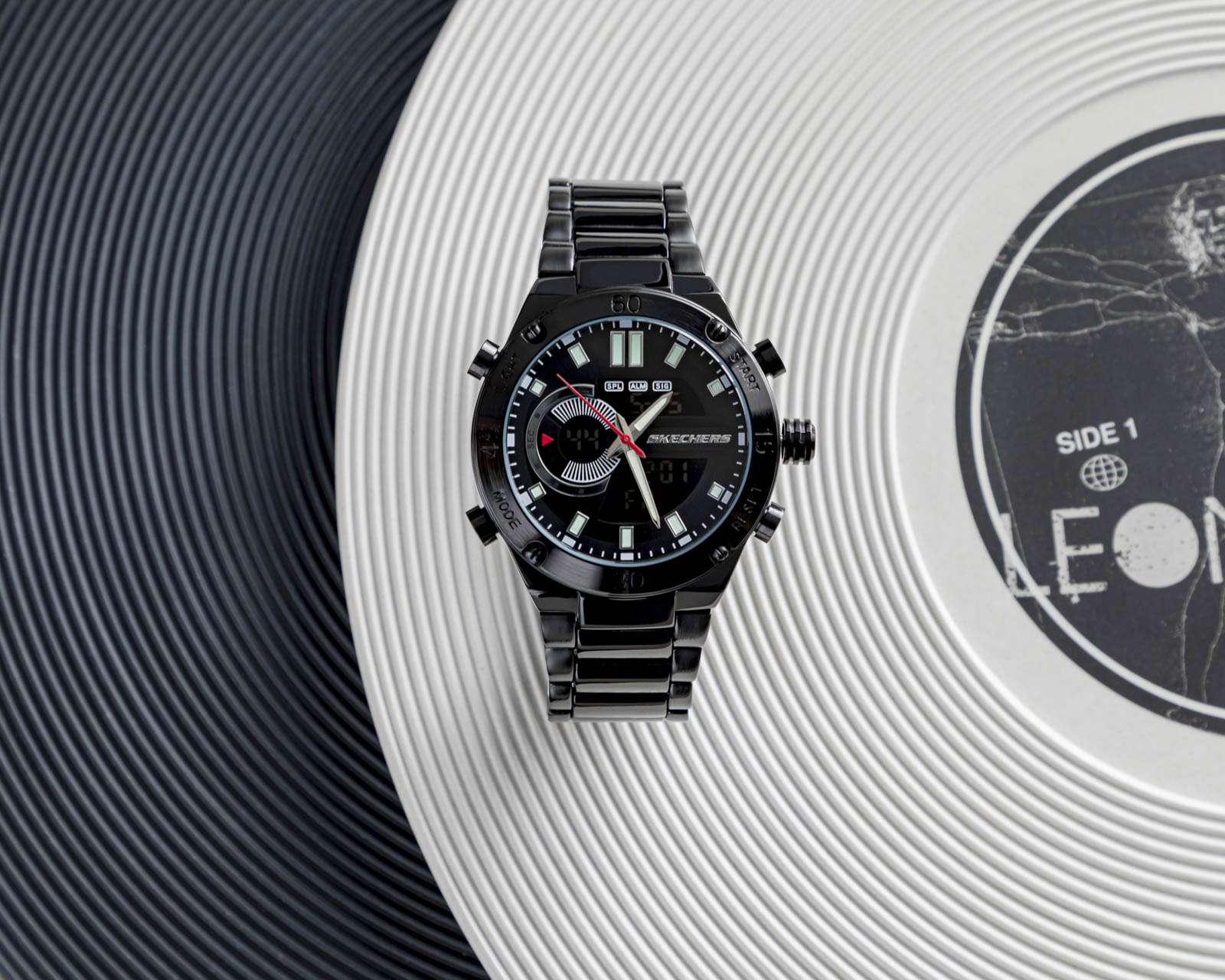 Foto 5 | Foto 5 | Reloj para Hombre Skechers SR5158 Negro