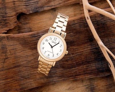 Foto 4 | Foto 4 | Reloj Q&Q C18A-003PY Dorado