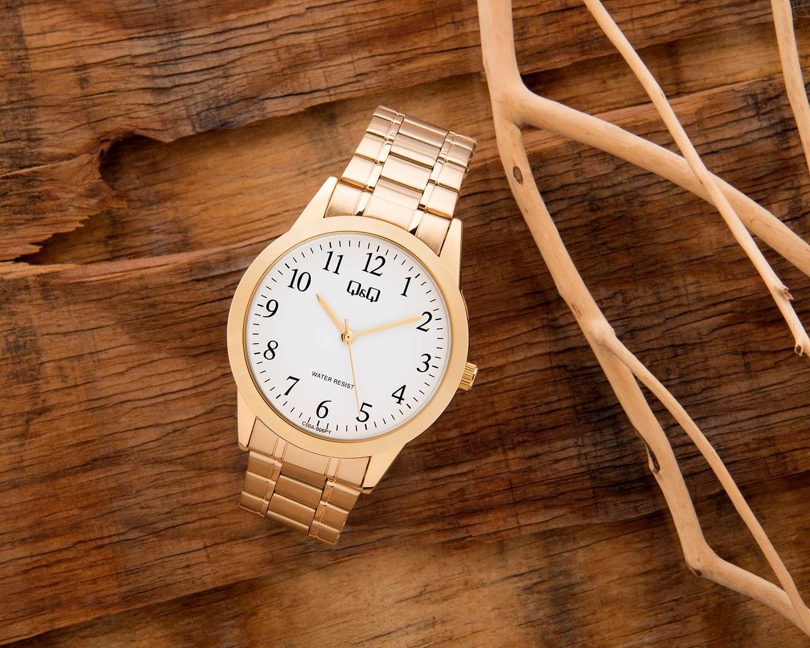 Foto 4 | Foto 4 | Reloj Q&Q C00A-006PY Dorado