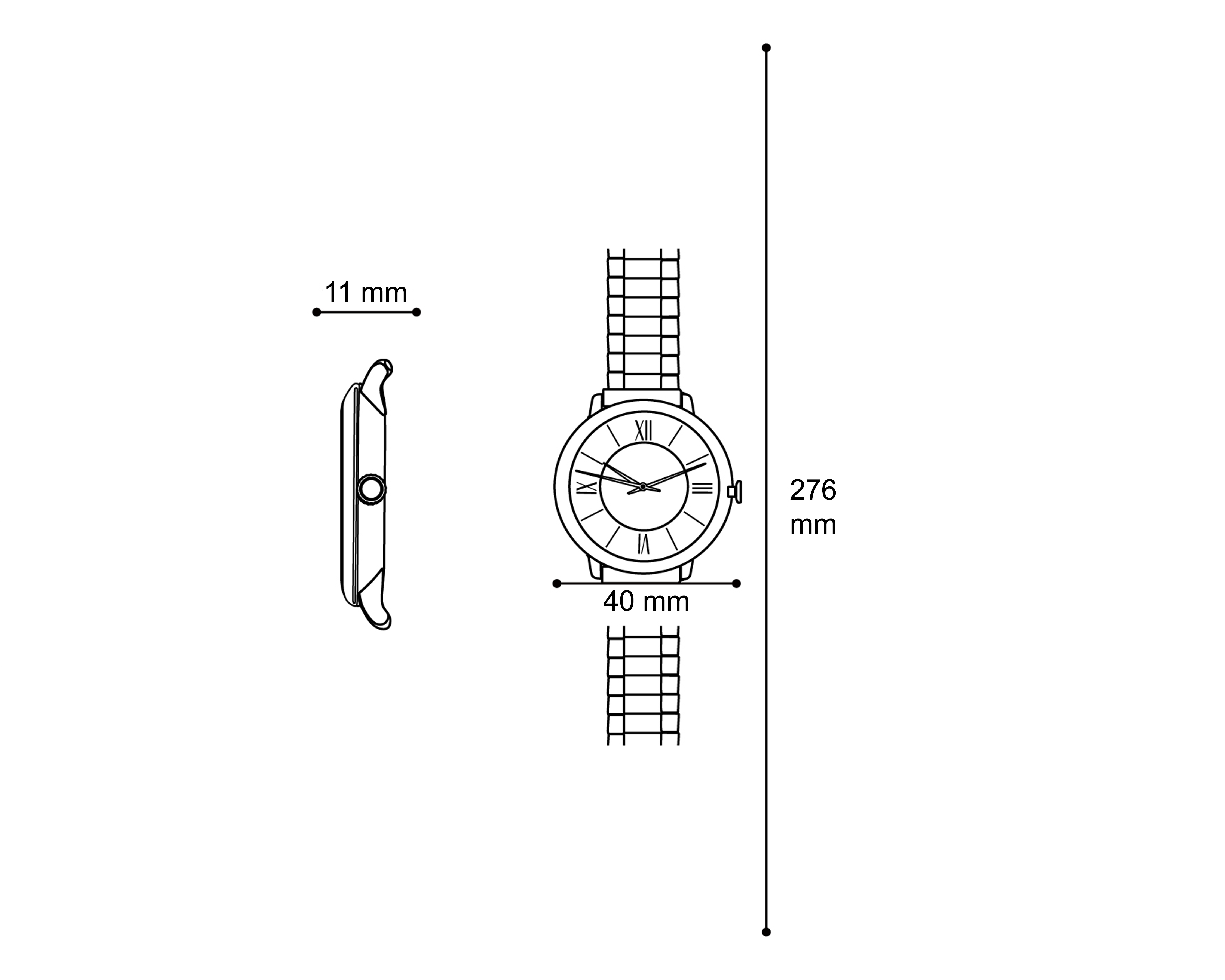 Foto 5 | Foto 5 | Reloj para Mujer Thinner UT-A8275 Oro Rosa