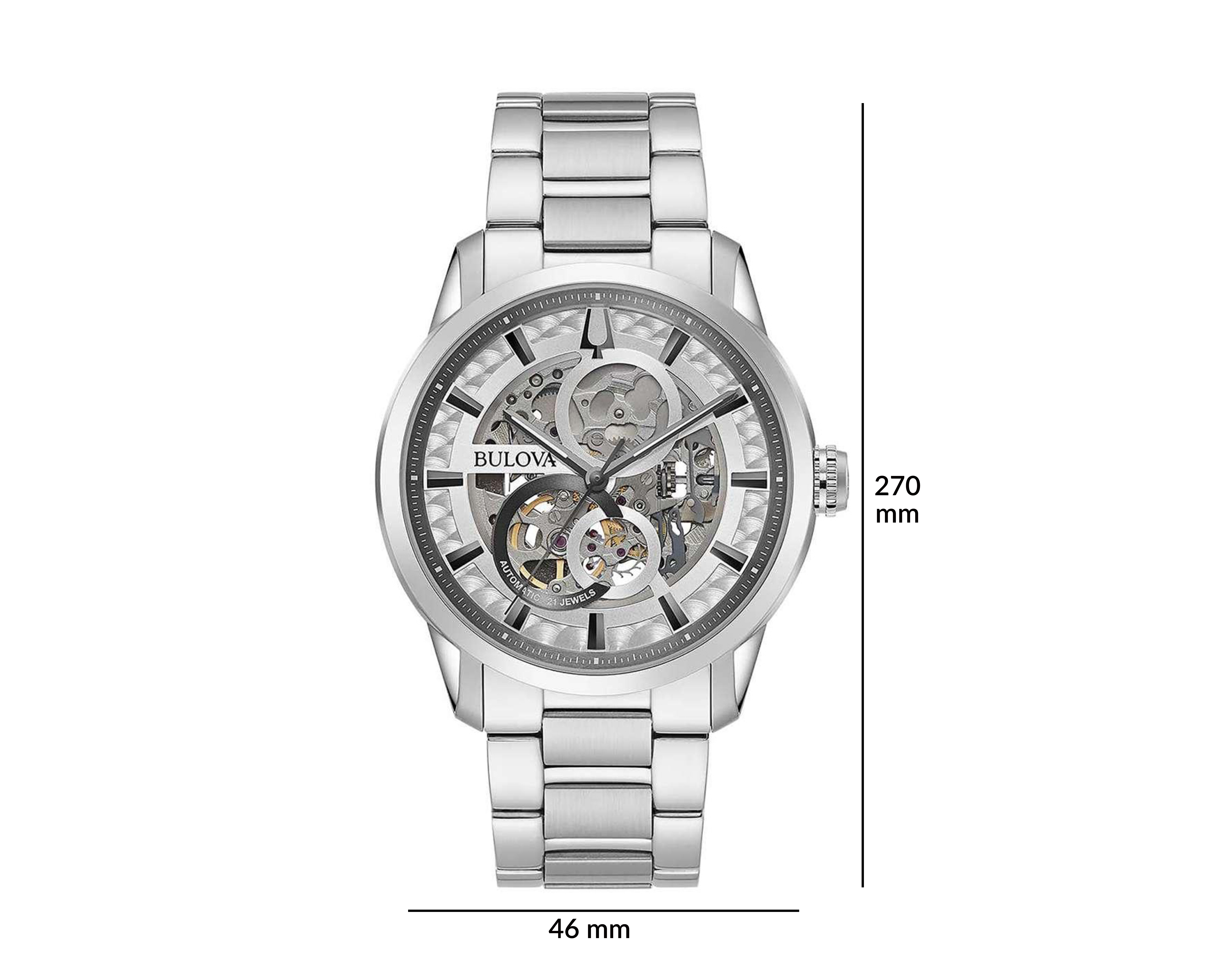 Foto 6 pulgar | Foto 5 | Reloj para Hombre Bulova 96A267 Plateado