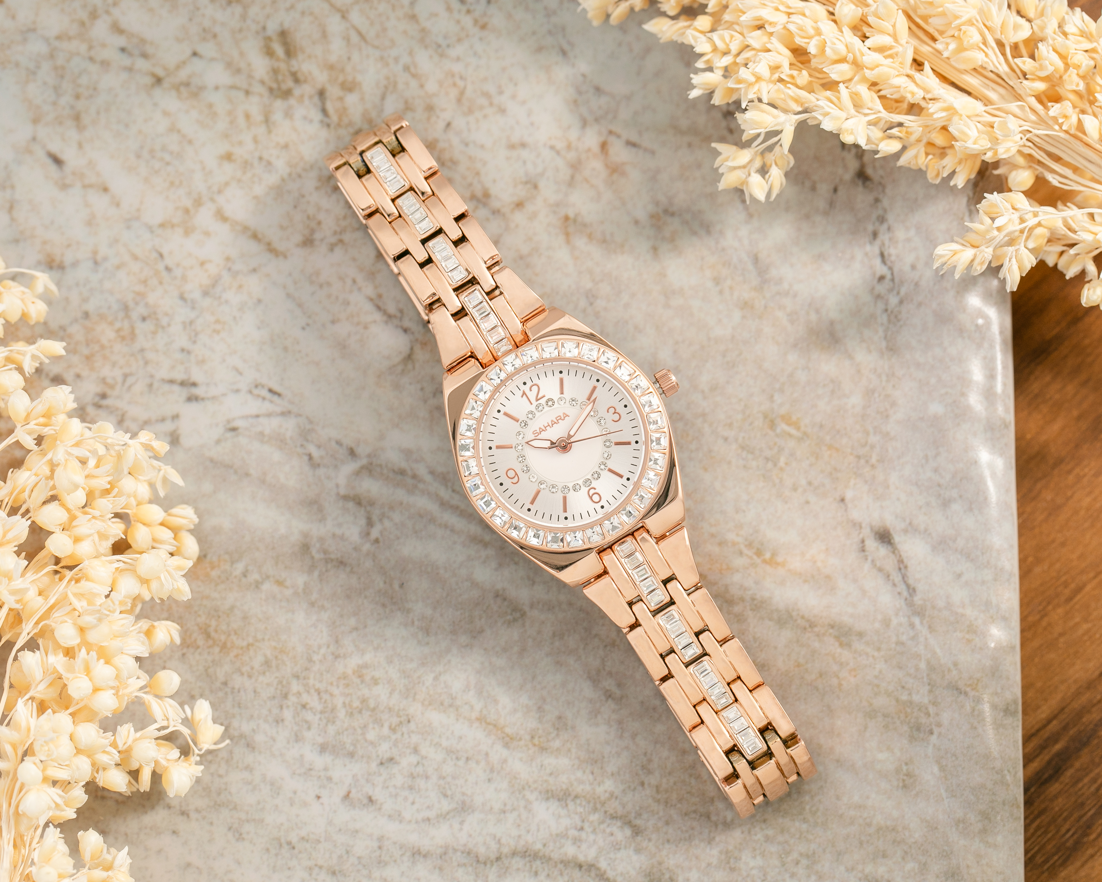 Foto 6 | Foto 6 | Reloj para Mujer Sahara 23001 Oro Rosa