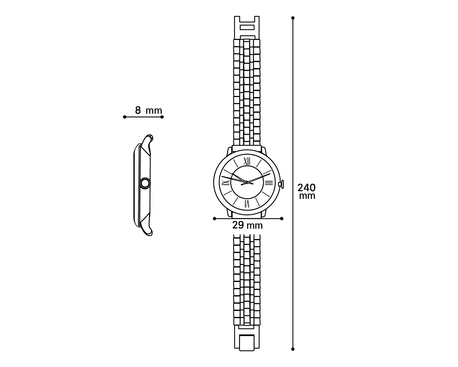 Foto 7 | Foto 7 | Reloj para Mujer Sahara AMV2141 Café