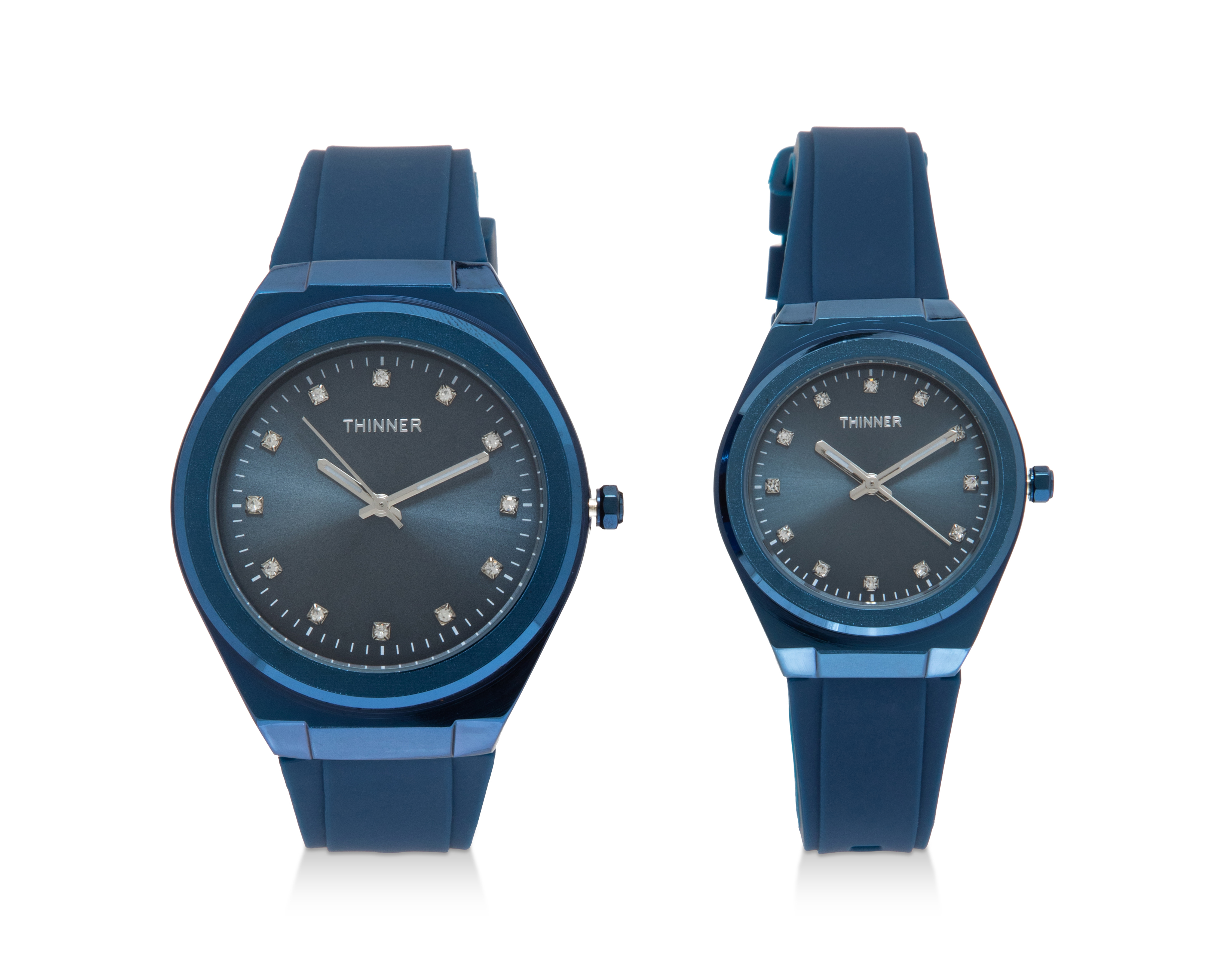 Foto 2 pulgar | Foto 1 | Reloj para Hombre Thinner WY23242A Azul 2 Piezas