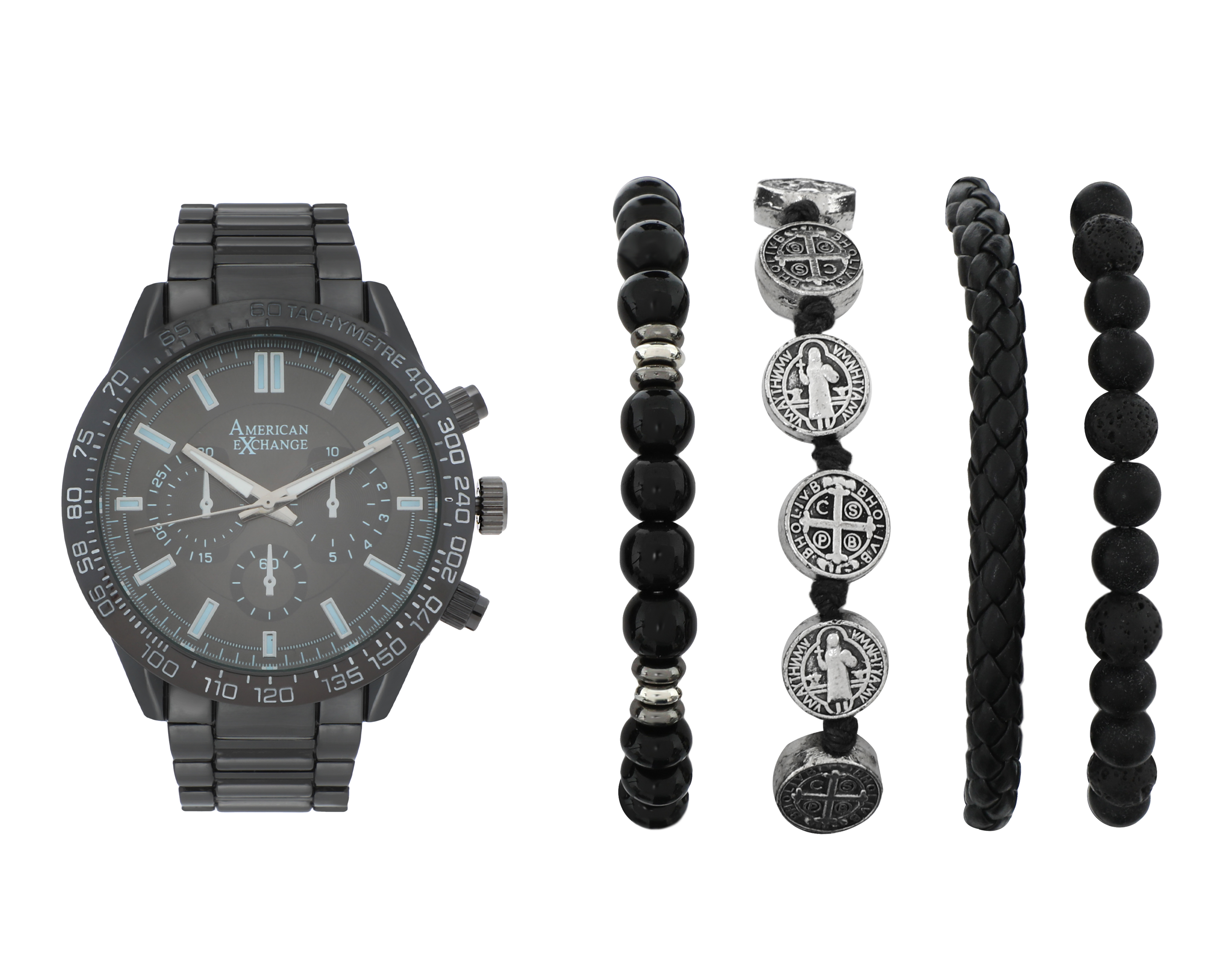 Foto 2 pulgar | Foto 1 | Reloj American Exchange 9796U-42-G30 con 4 Accesorios