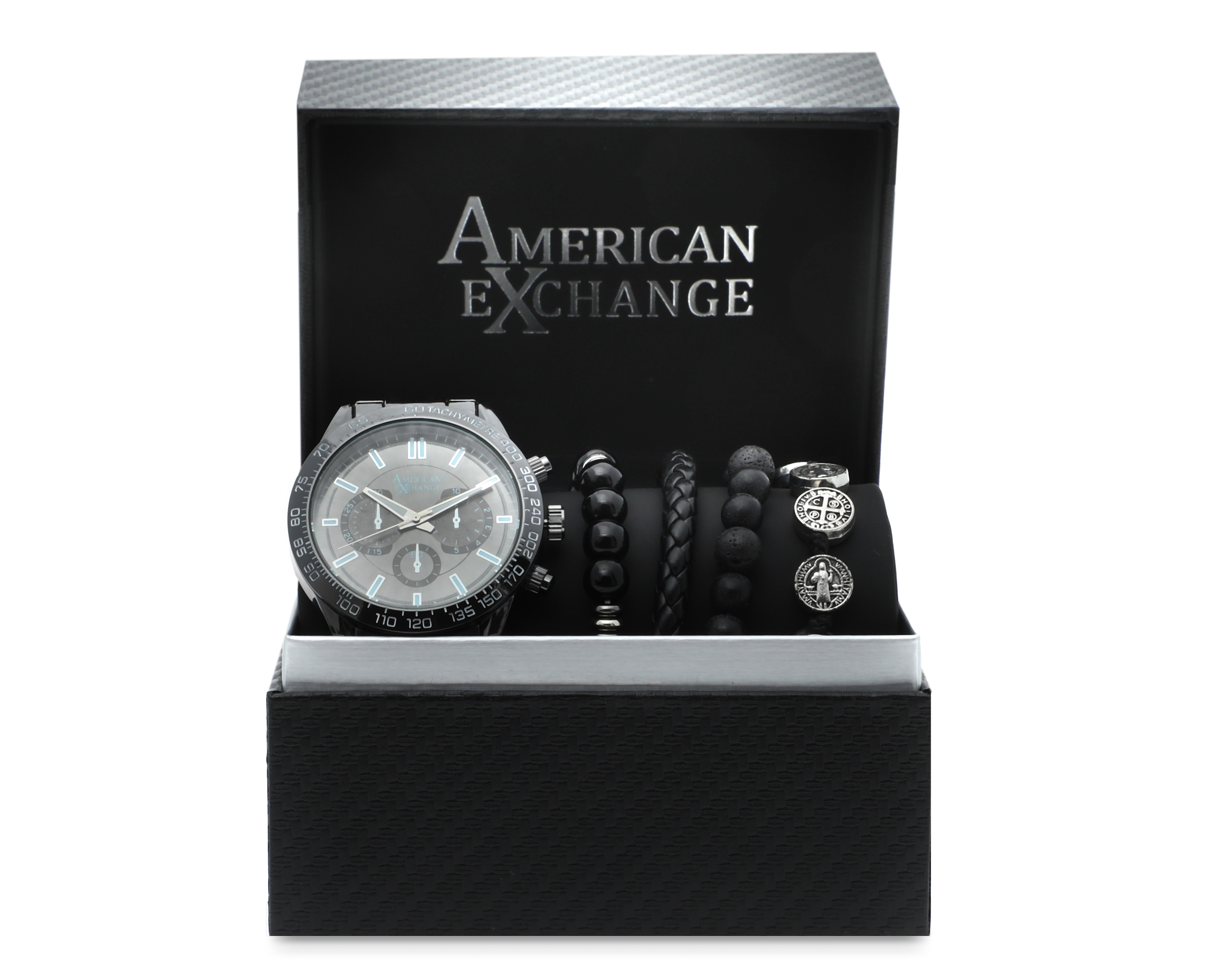 Foto 8 pulgar | Foto 7 | Reloj American Exchange 9796U-42-G30 con 4 Accesorios