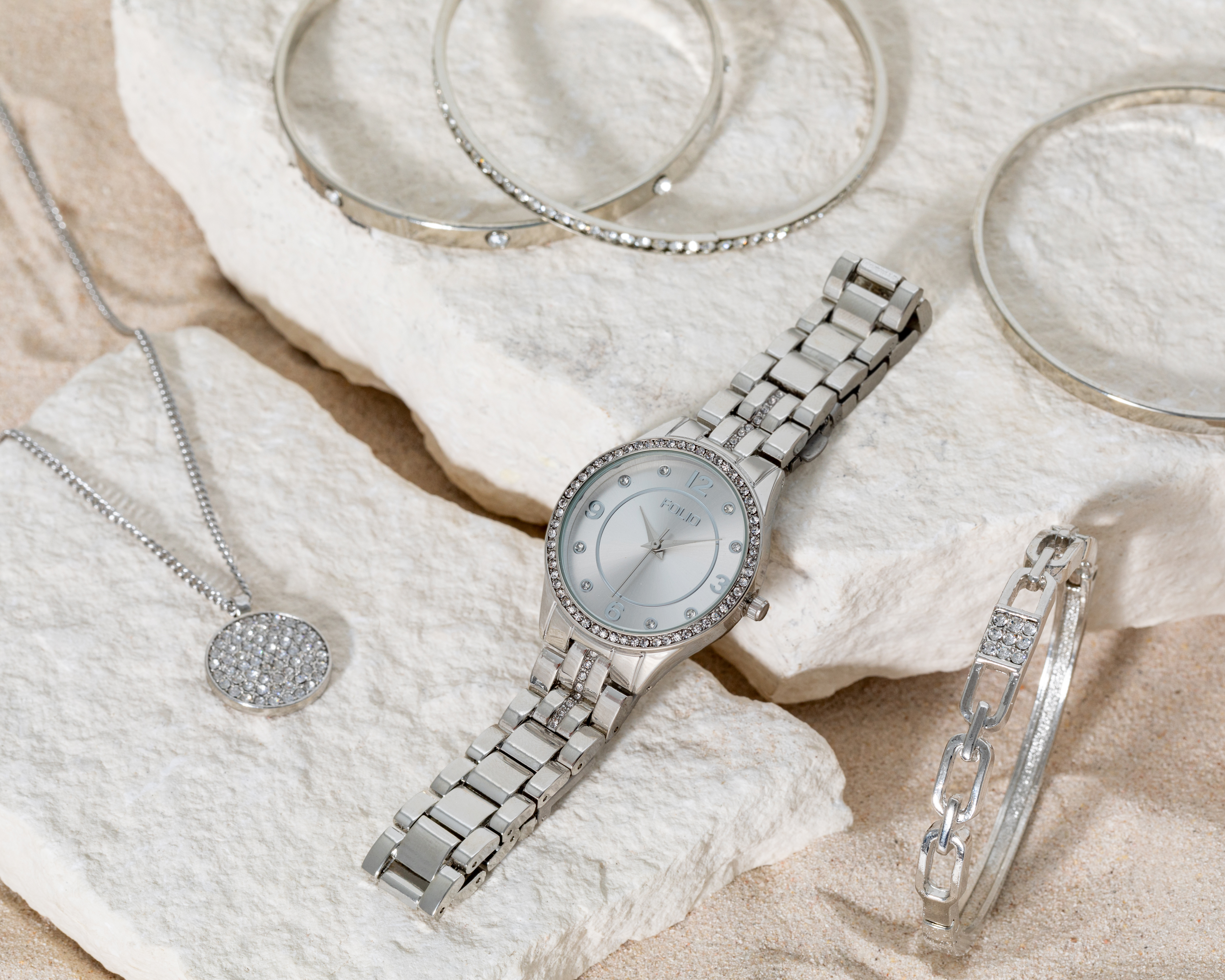 Foto 6 | Foto 6 | Reloj para Mujer Folio FMDFL2047 con 5 Accesorios
