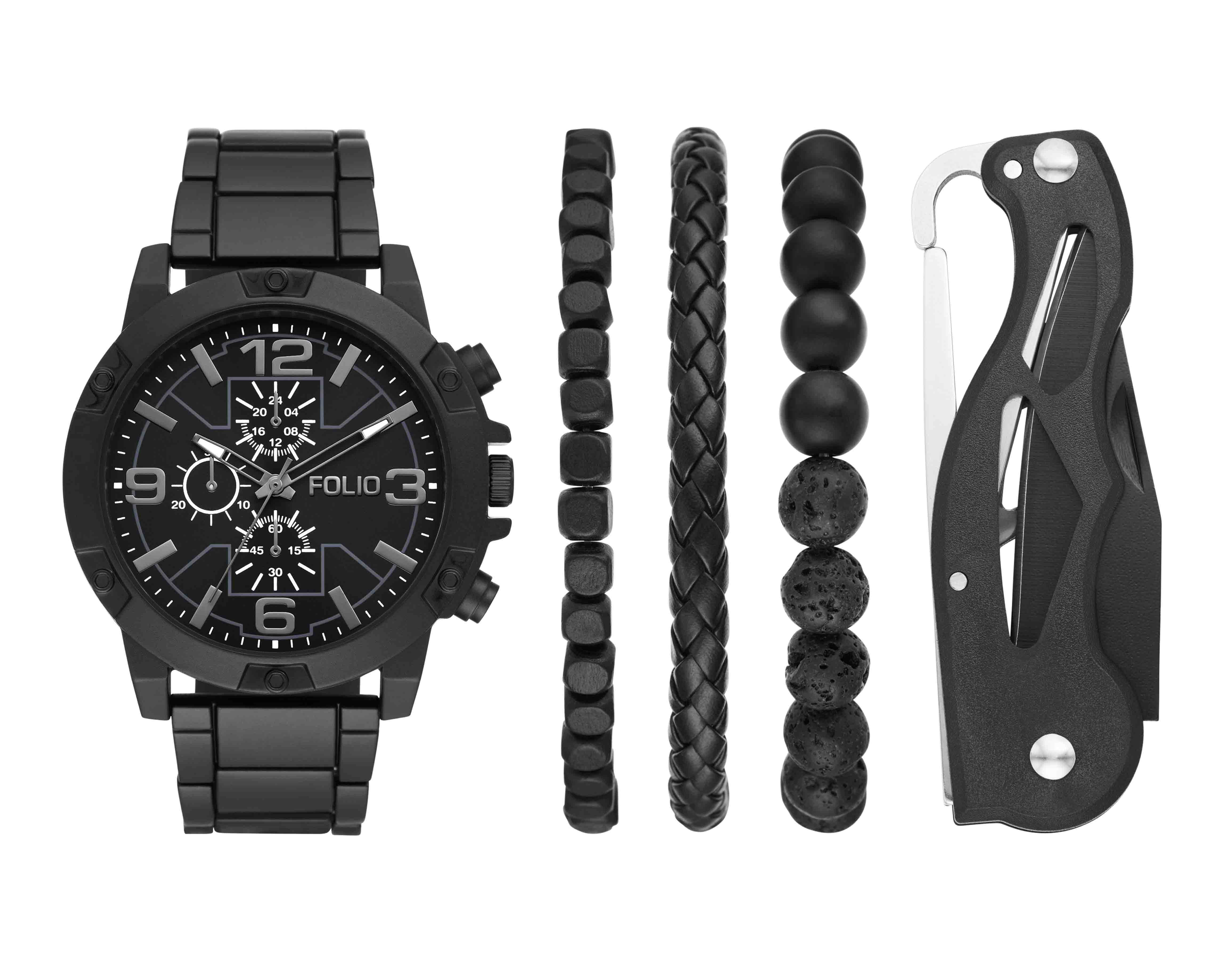 Reloj para Hombre Folio FMDFL6037 con 4 Accesorios