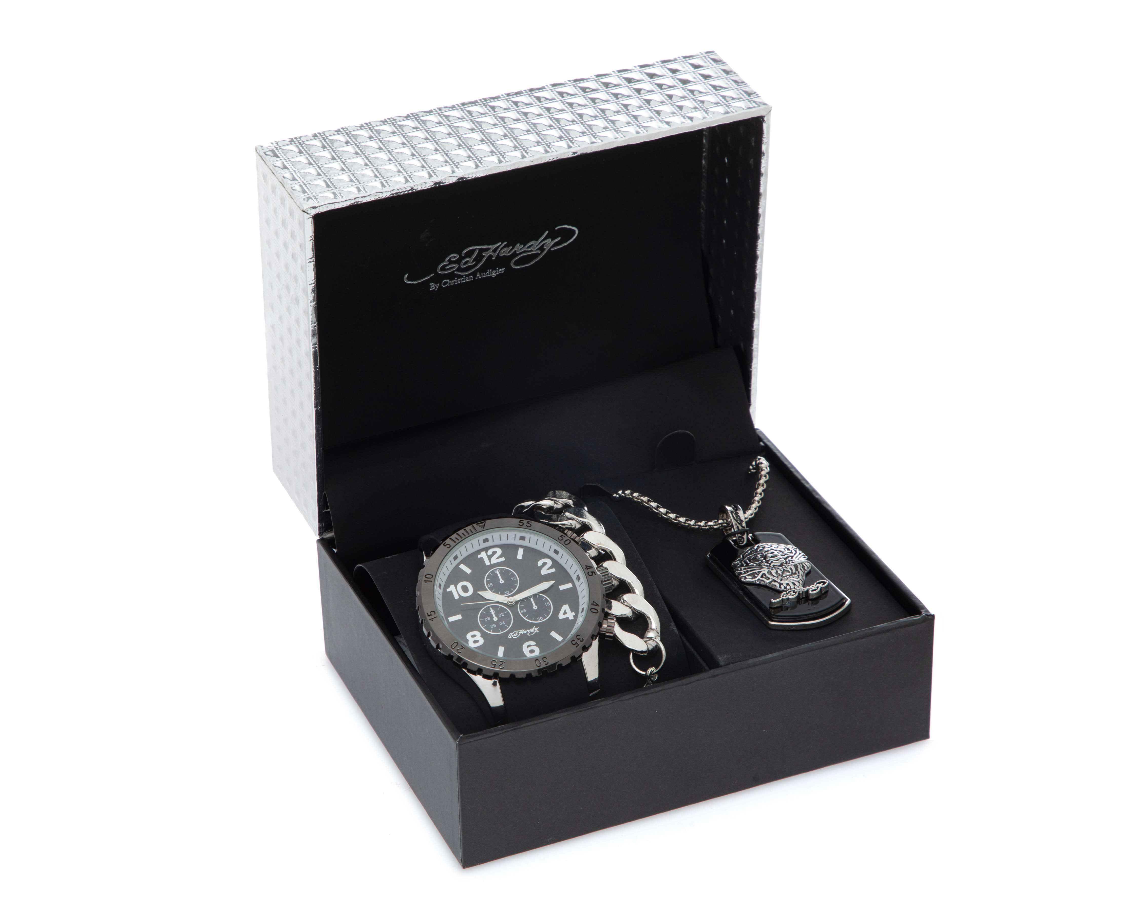 Foto 6 pulgar | Foto 5 | Reloj Ed Hardy 9749S-42-G02 con 2 Accesorios