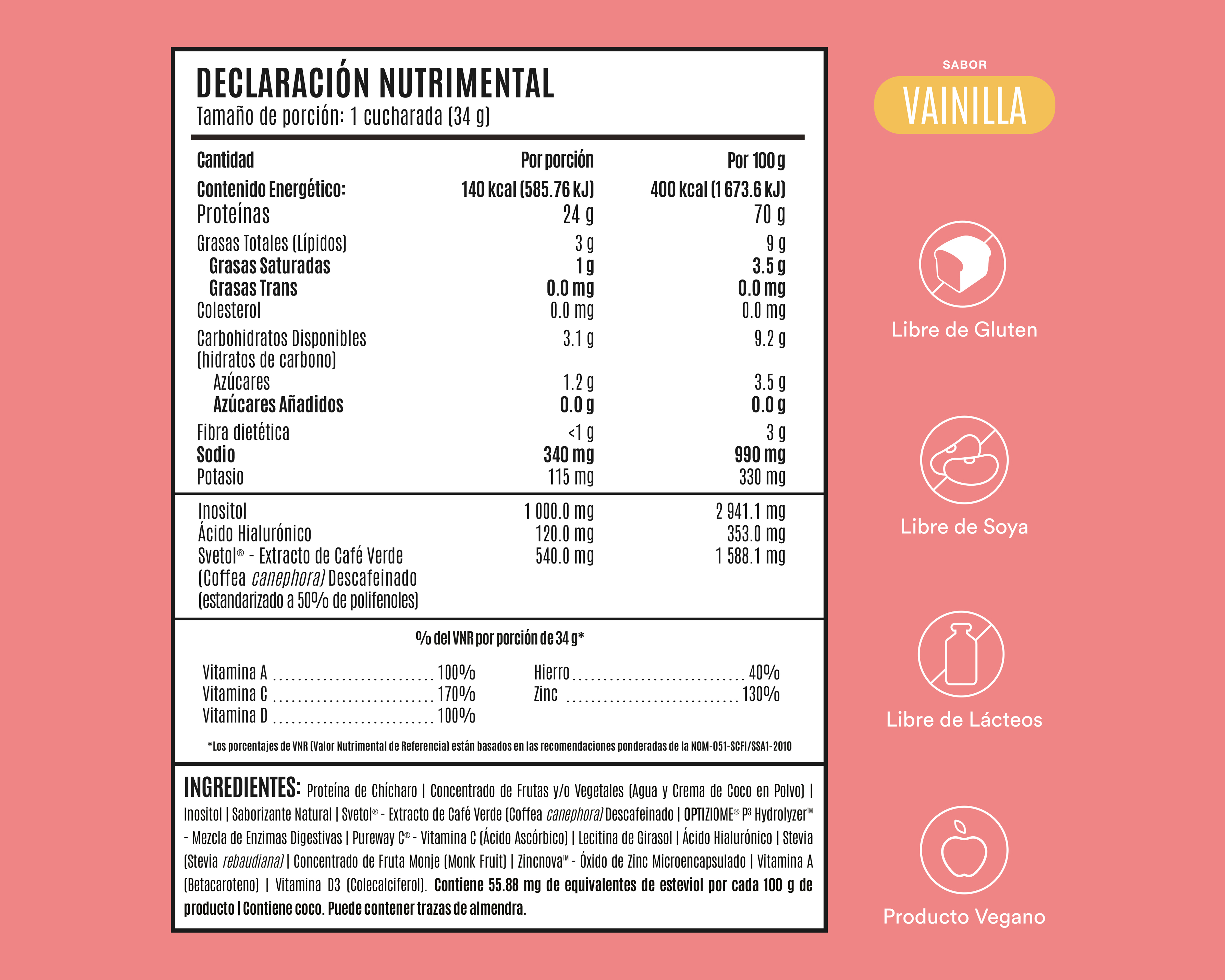 Foto 5 pulgar | Foto 4 | Proteína Vegetal Birdman Fitmingo Sabor Vainilla 1.02 kg