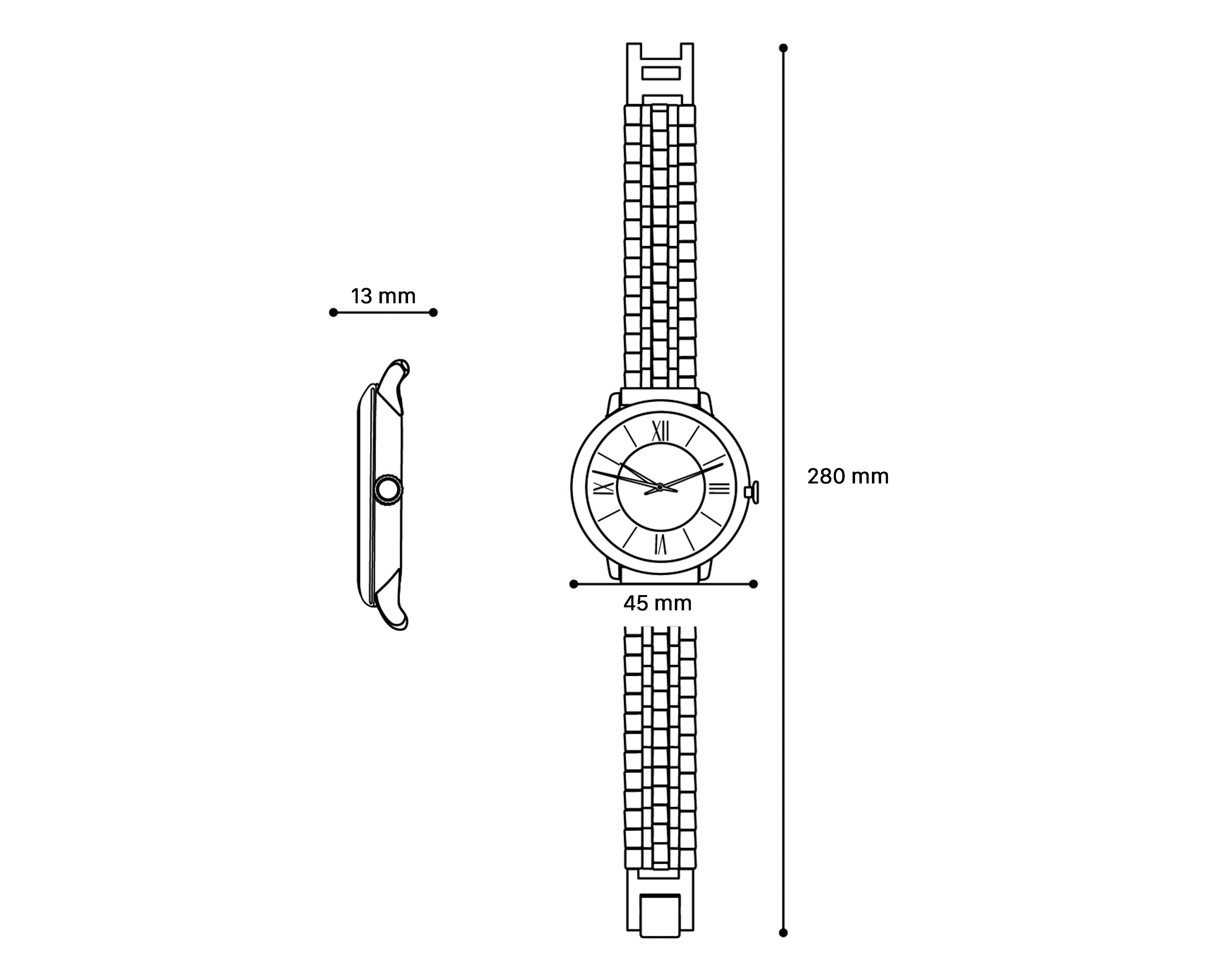 Foto 8 pulgar | Foto 7 | Reloj para Mujer Thinner Plateado LB-M1401