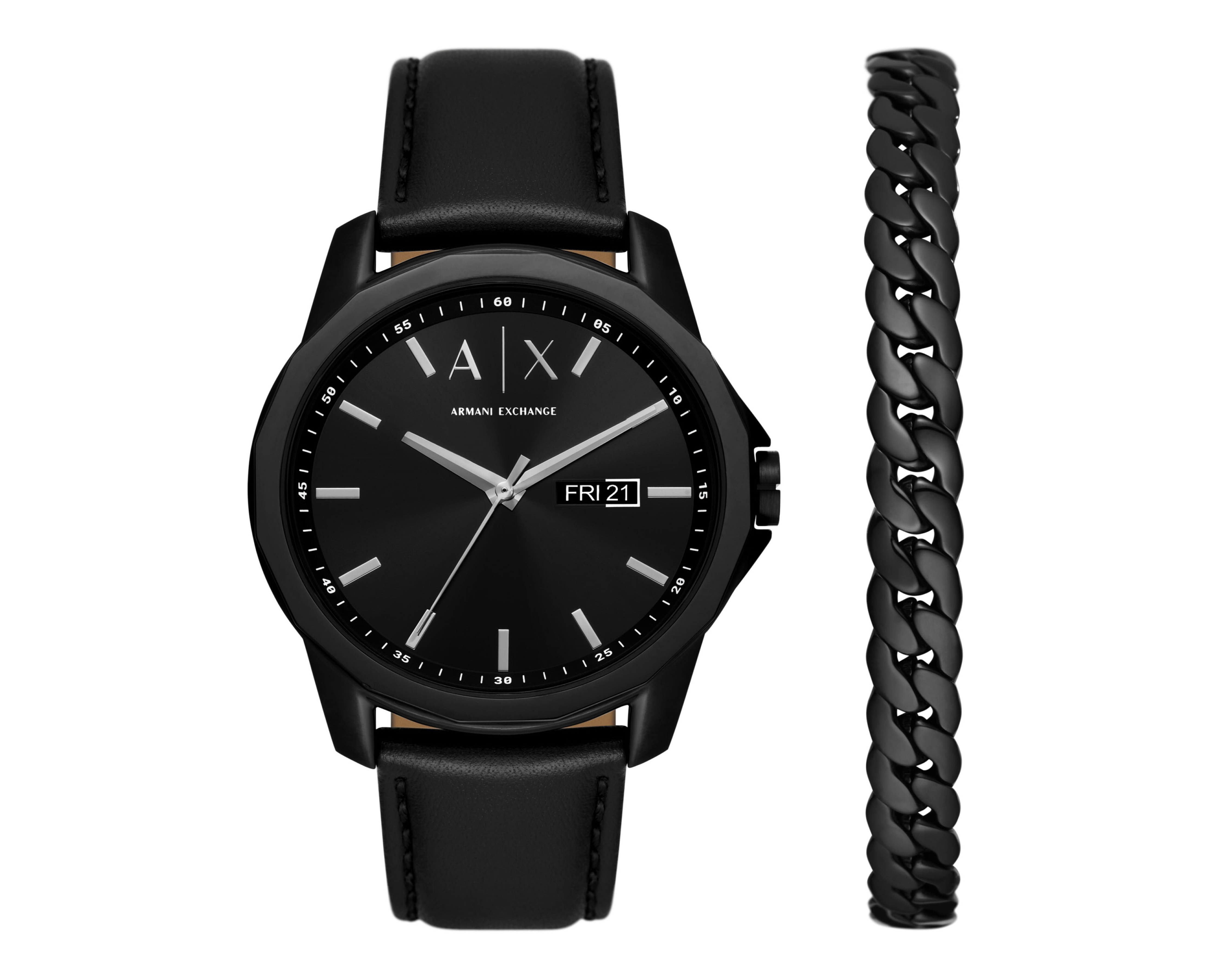 Foto 2 pulgar | Foto 1 | Reloj para Hombre Armani Exchange  AX7147SET Negro