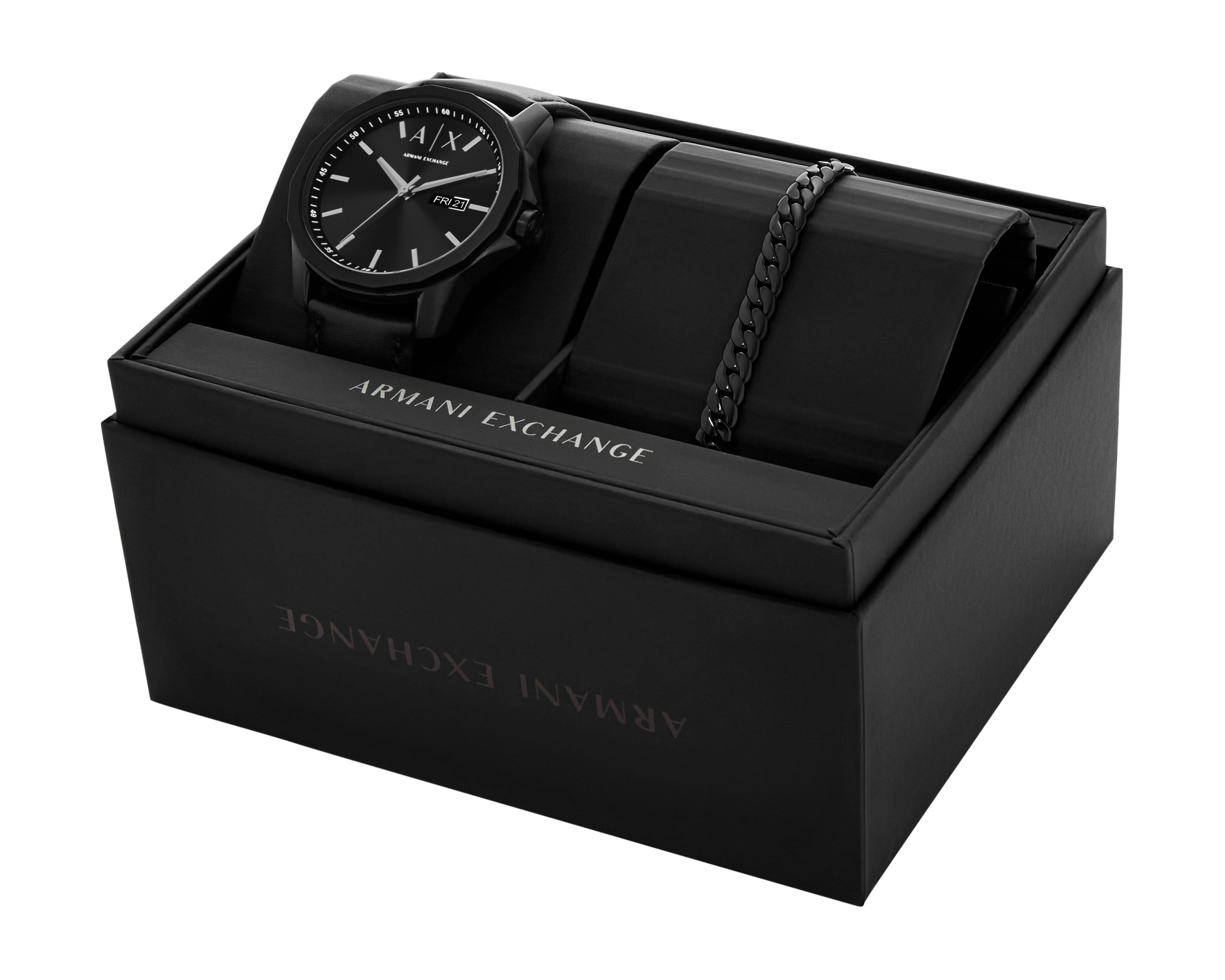 Foto 5 | Foto 5 | Reloj para Hombre Armani Exchange  AX7147SET Negro