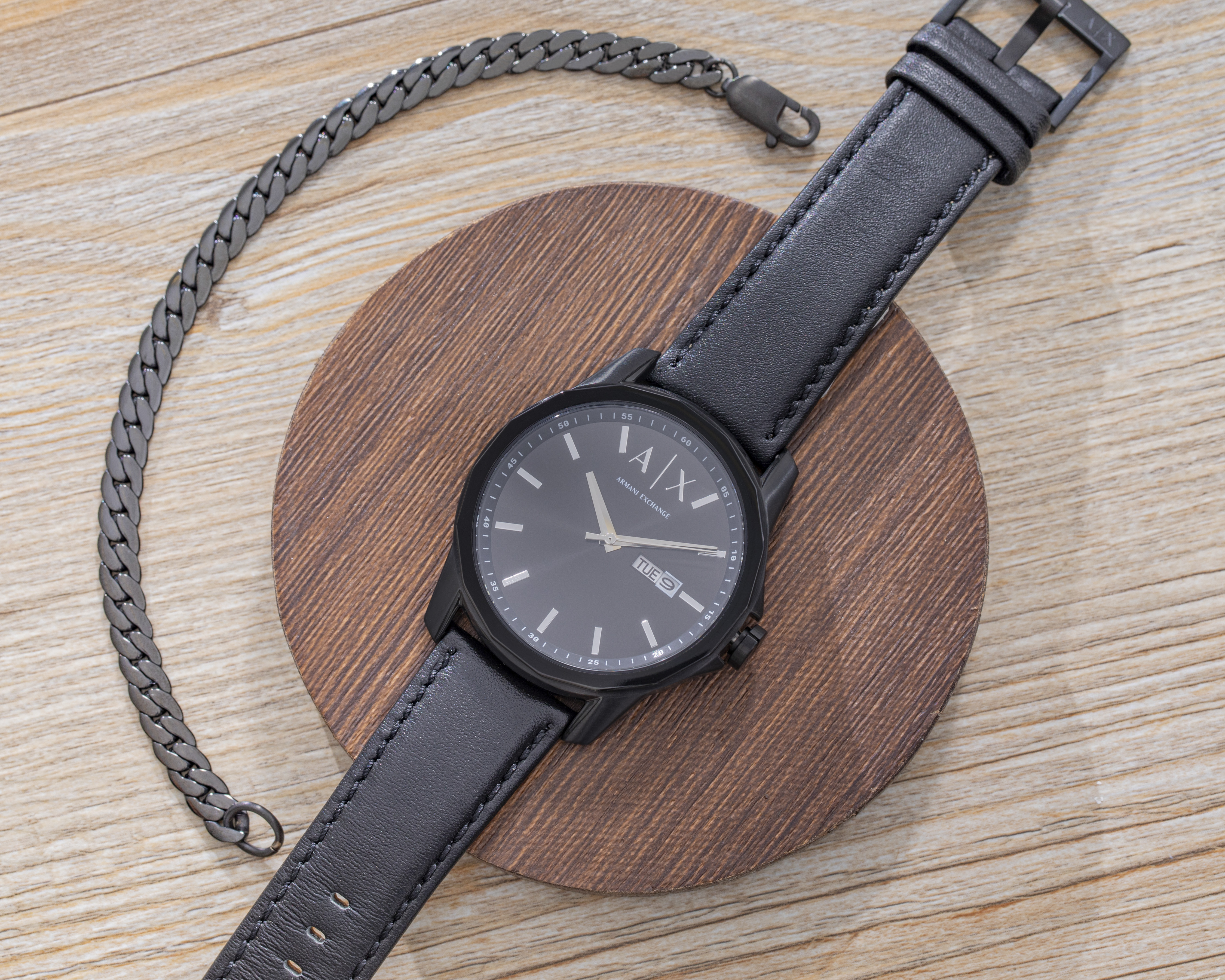 Foto 6 | Foto 6 | Reloj para Hombre Armani Exchange  AX7147SET Negro