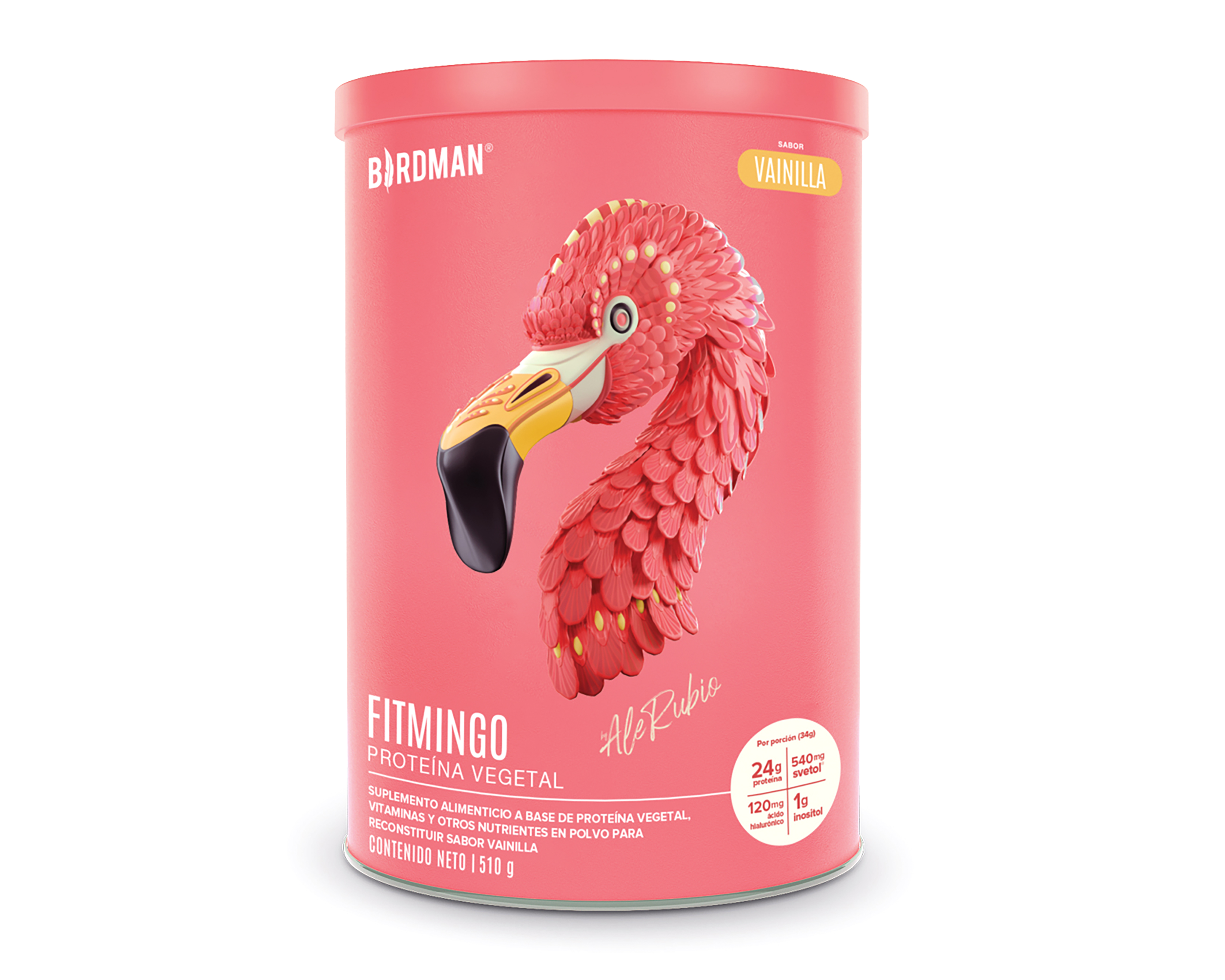 Proteína Vegetal Birdman Fitmingo Sabor Vainilla 510 g