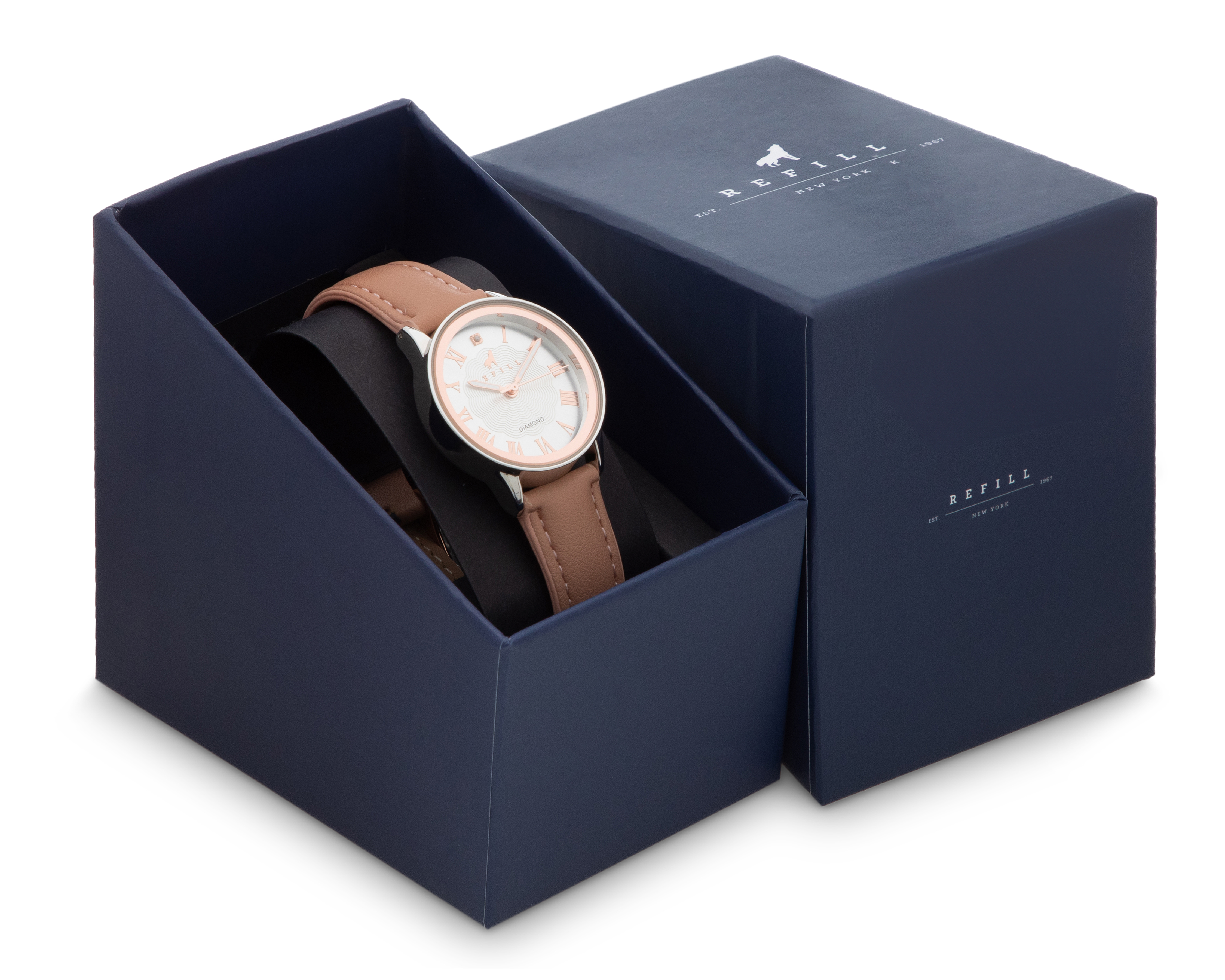 Foto 6 pulgar | Foto 5 | Reloj para Mujer Refill RLL003CA Café