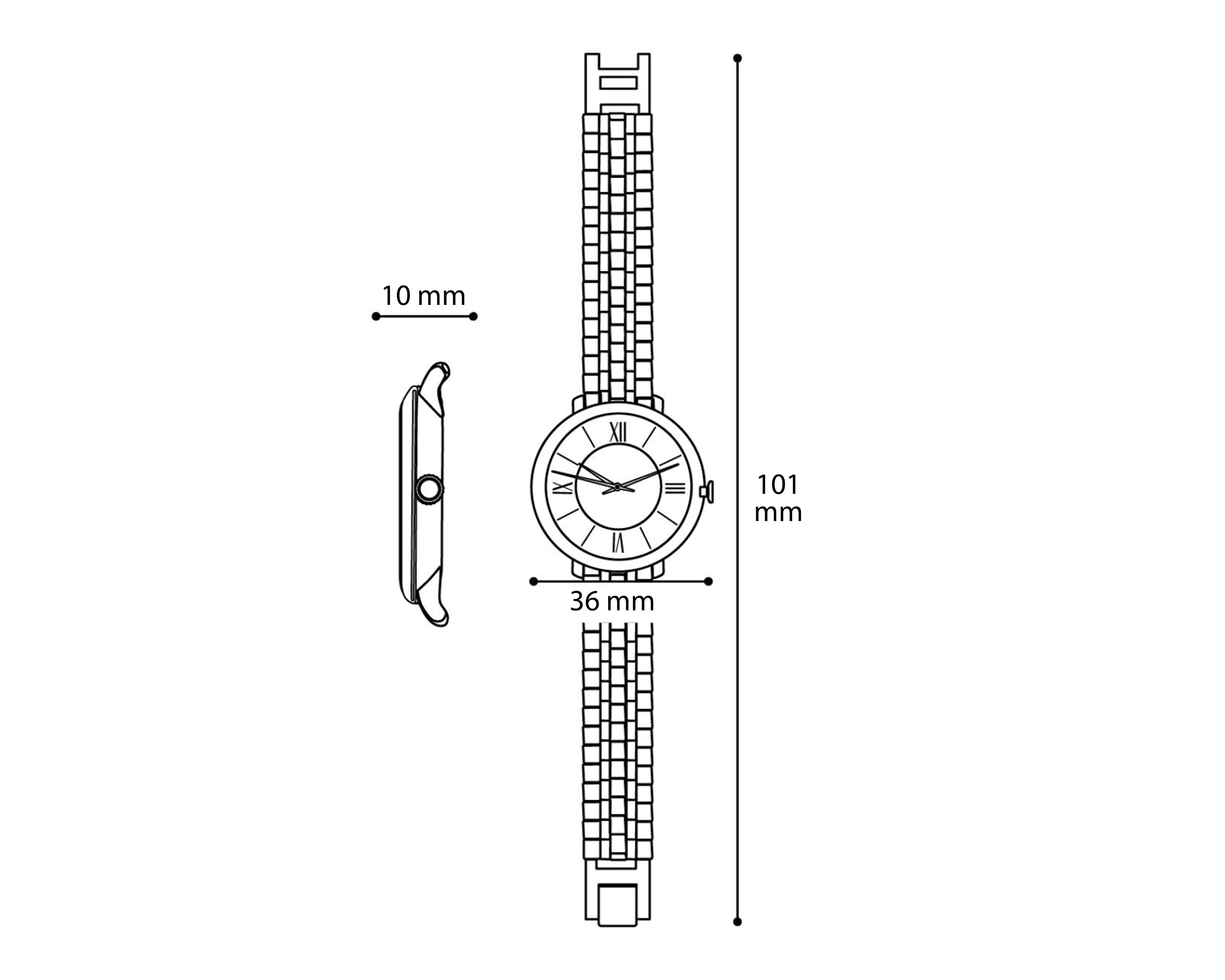 Foto 8 pulgar | Foto 7 | Reloj para Mujer Bebe P4119 Plateado