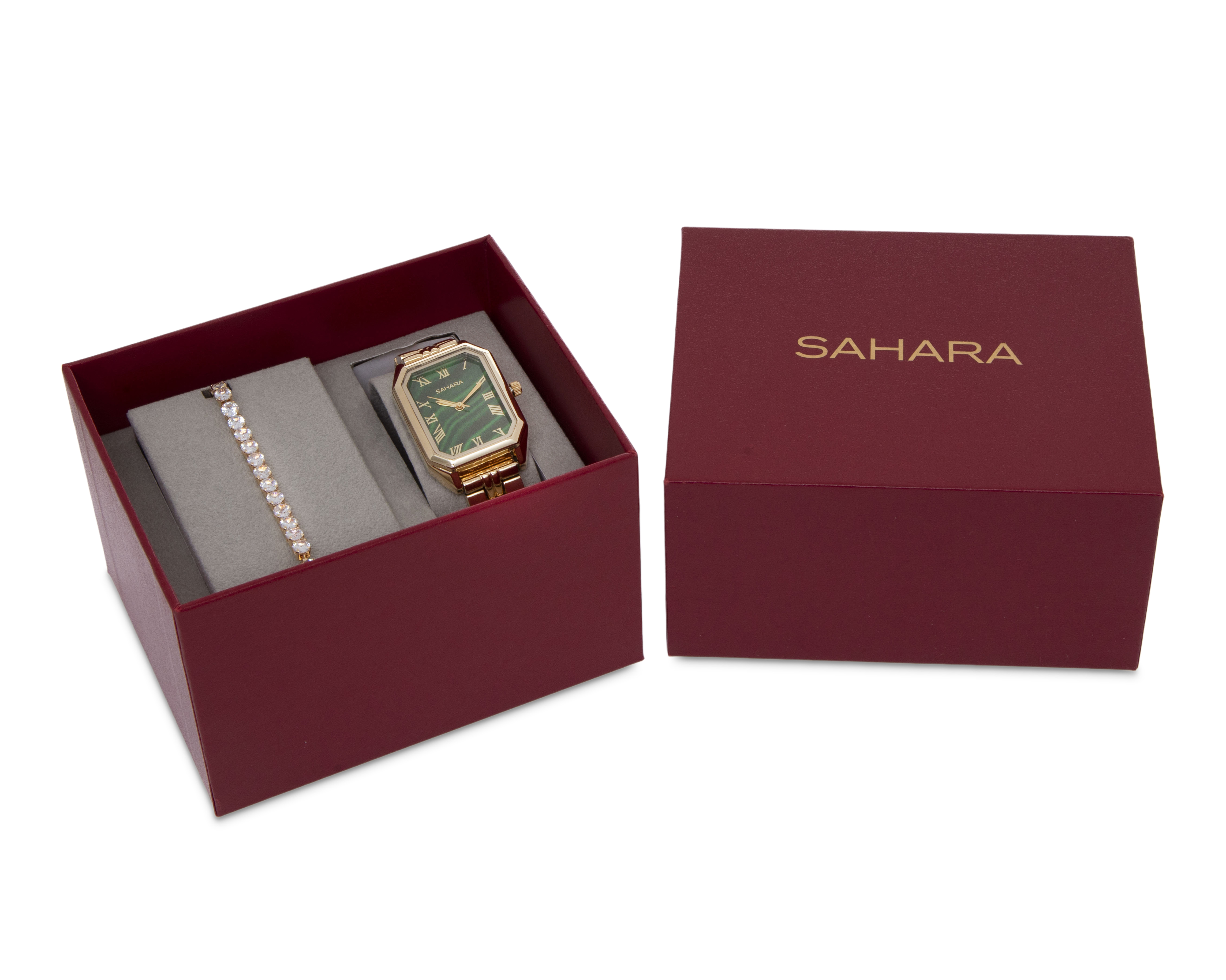 Foto 7 | Foto 7 | Reloj para Mujer Sahara Dorado P3772 con 1 Accesorio