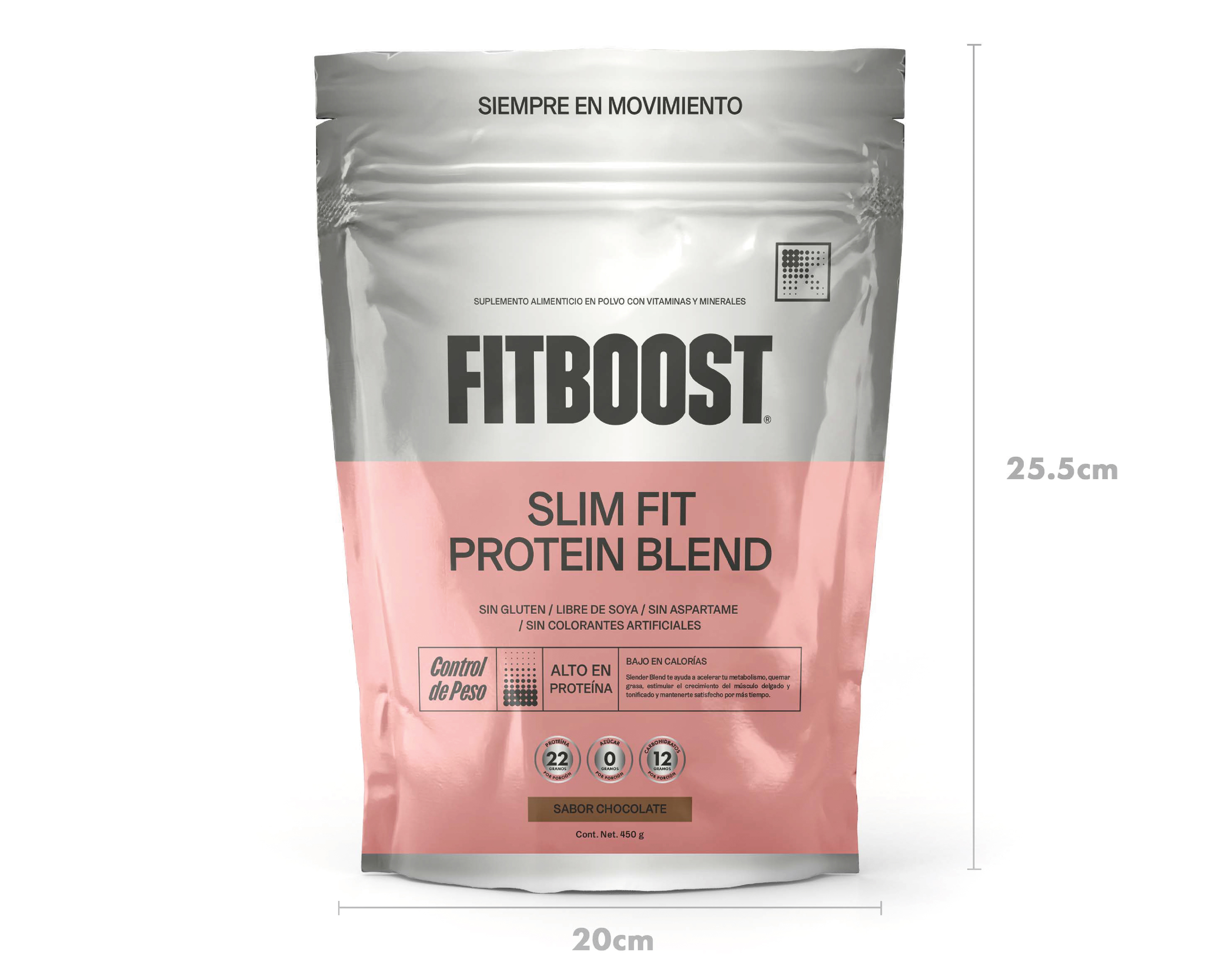 Foto 3 pulgar | Foto 2 | Proteína Fitboost Slim Fit Sabor Chocolate sin Gluten 450 g