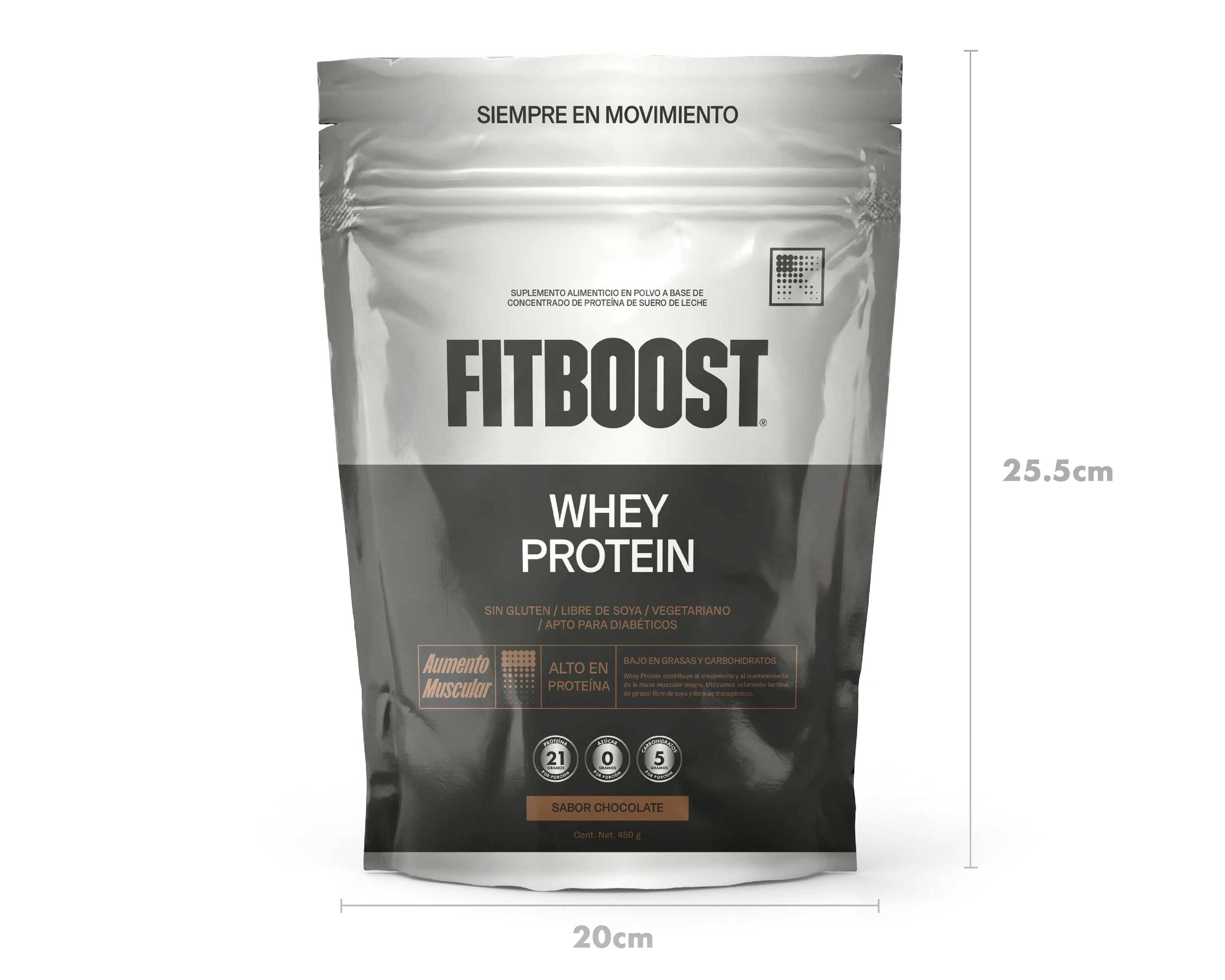 Foto 3 pulgar | Foto 2 | Proteína Fitboost Slim Fit Sabor Chocolate sin Gluten 450 g
