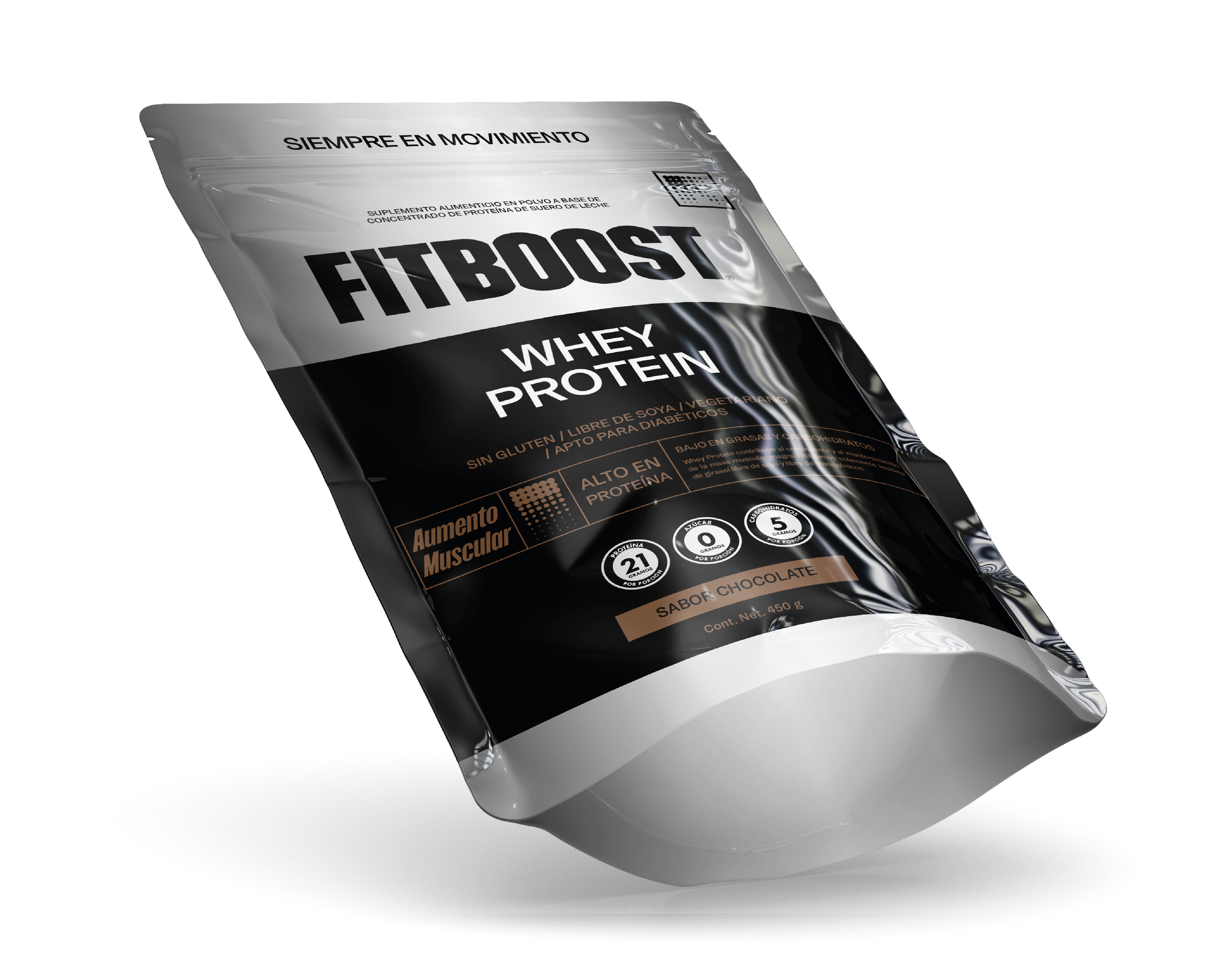 Foto 5 pulgar | Foto 4 | Proteína Fitboost Slim Fit Sabor Chocolate sin Gluten 450 g