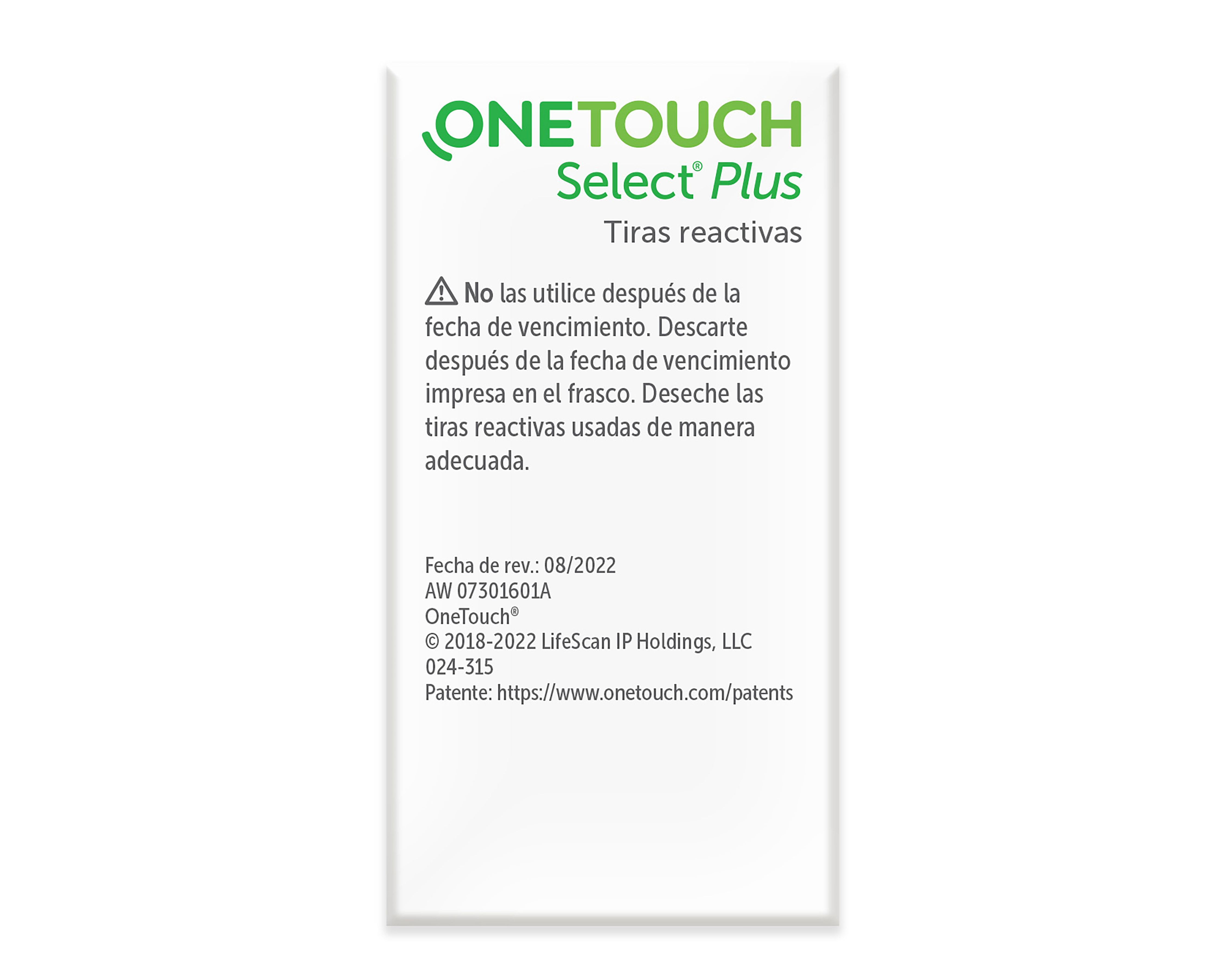 Foto 3 pulgar | Foto 2 | Tiras Reactivas One Touch 24 Piezas