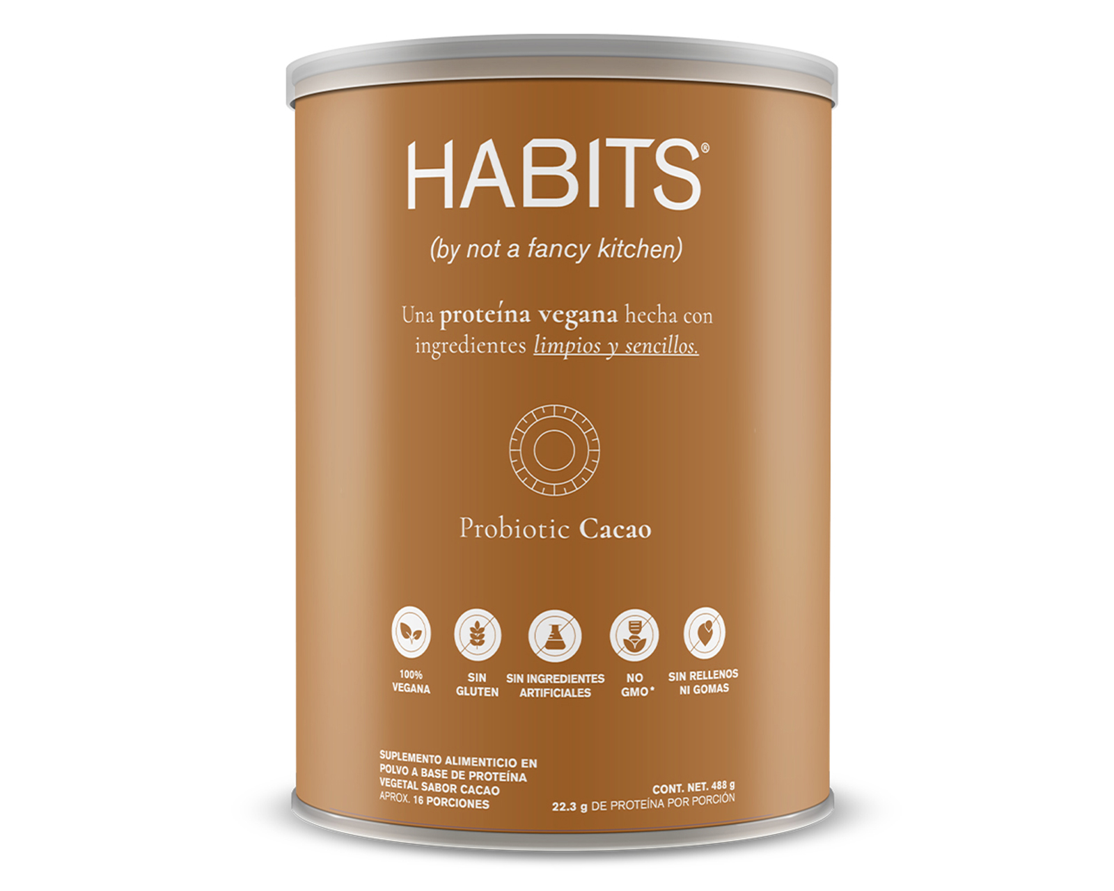Proteína Vegetal Habits Sabor Cacao 488 g