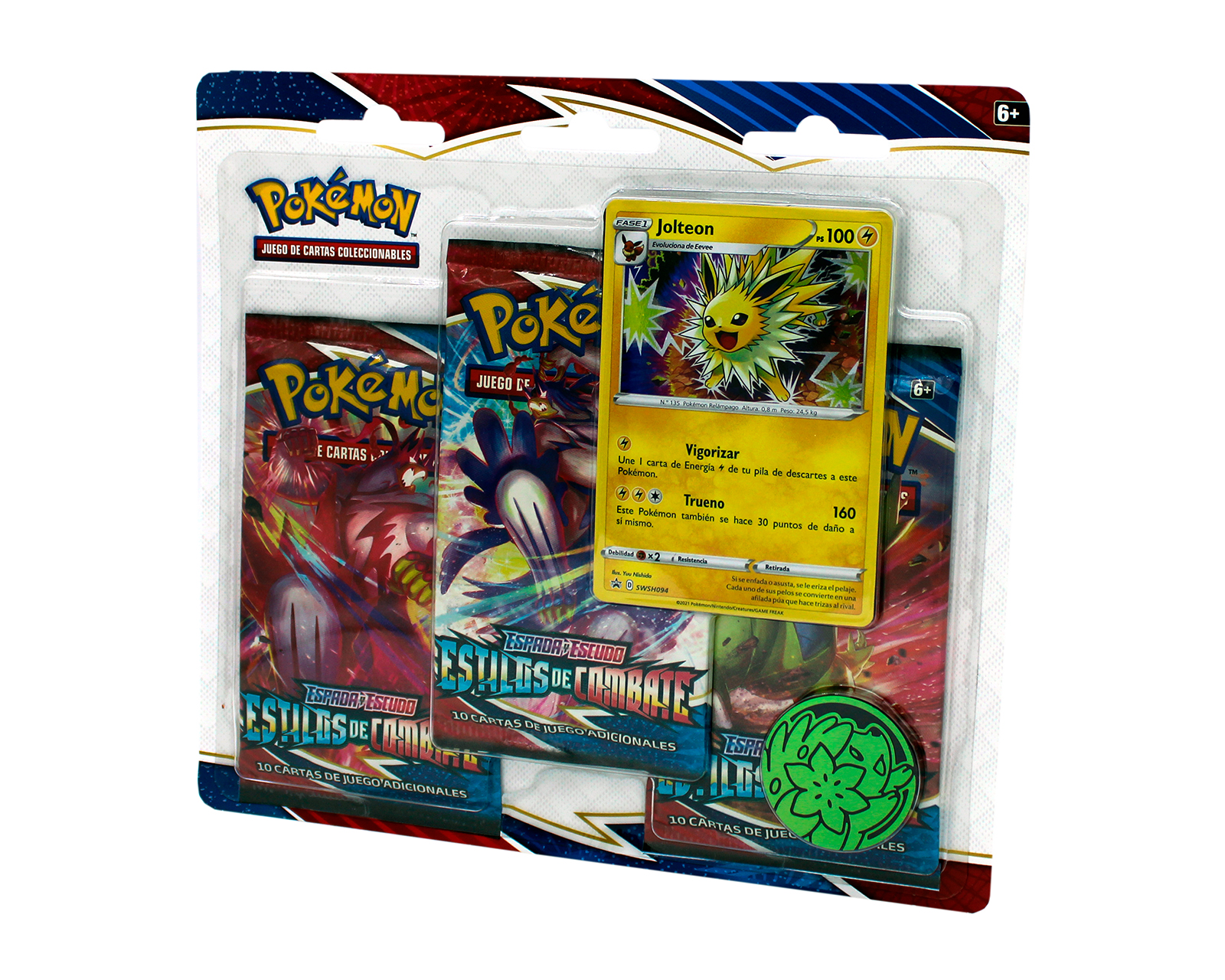 Foto 2 | Foto 2 | Cartas Coleccionables Pokémon Espada y Escudo-Choque Rebelde 3 Packs