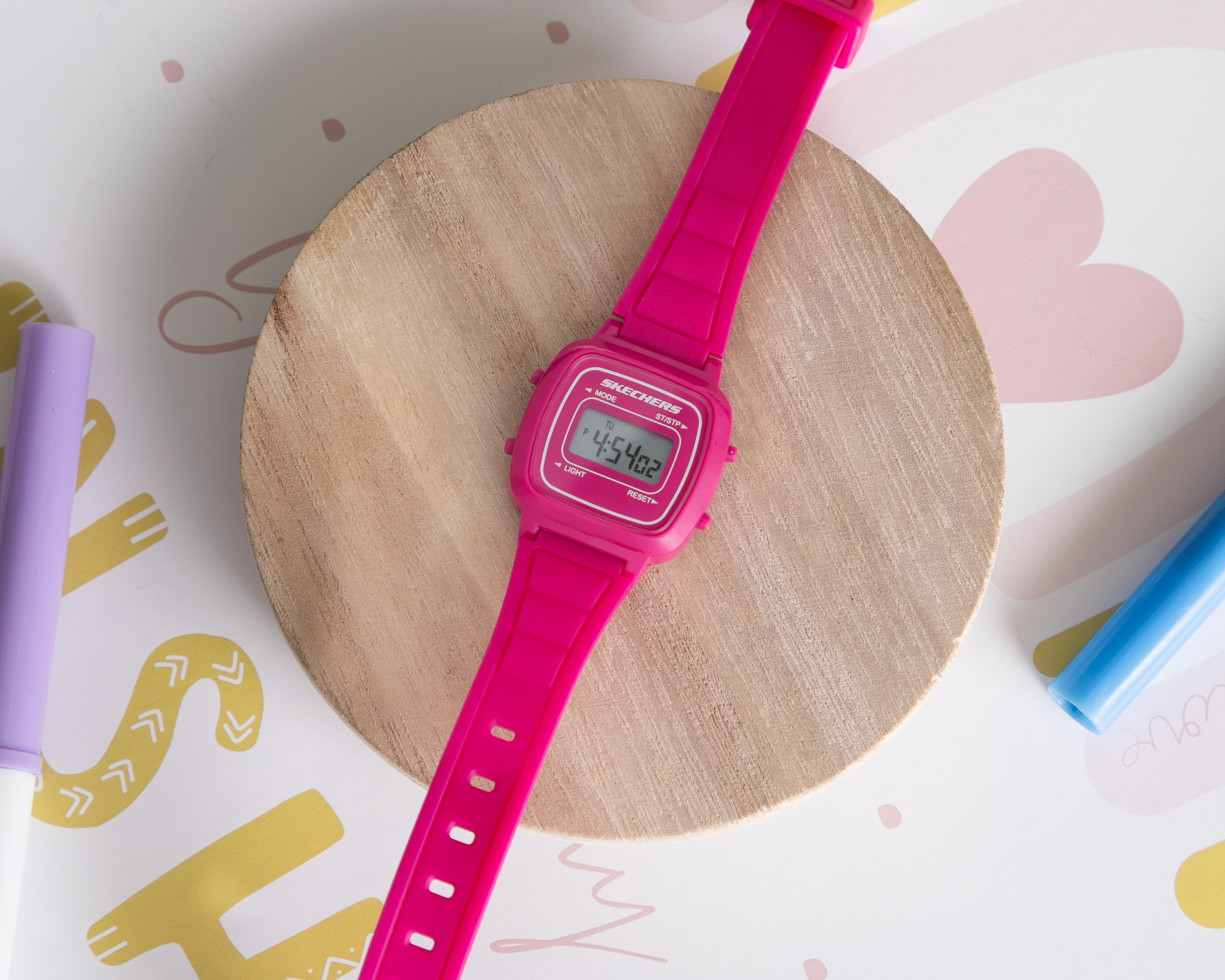 Foto 7 pulgar | Foto 6 | Reloj para Mujer Skechers SR2140 Rosa Fucsia