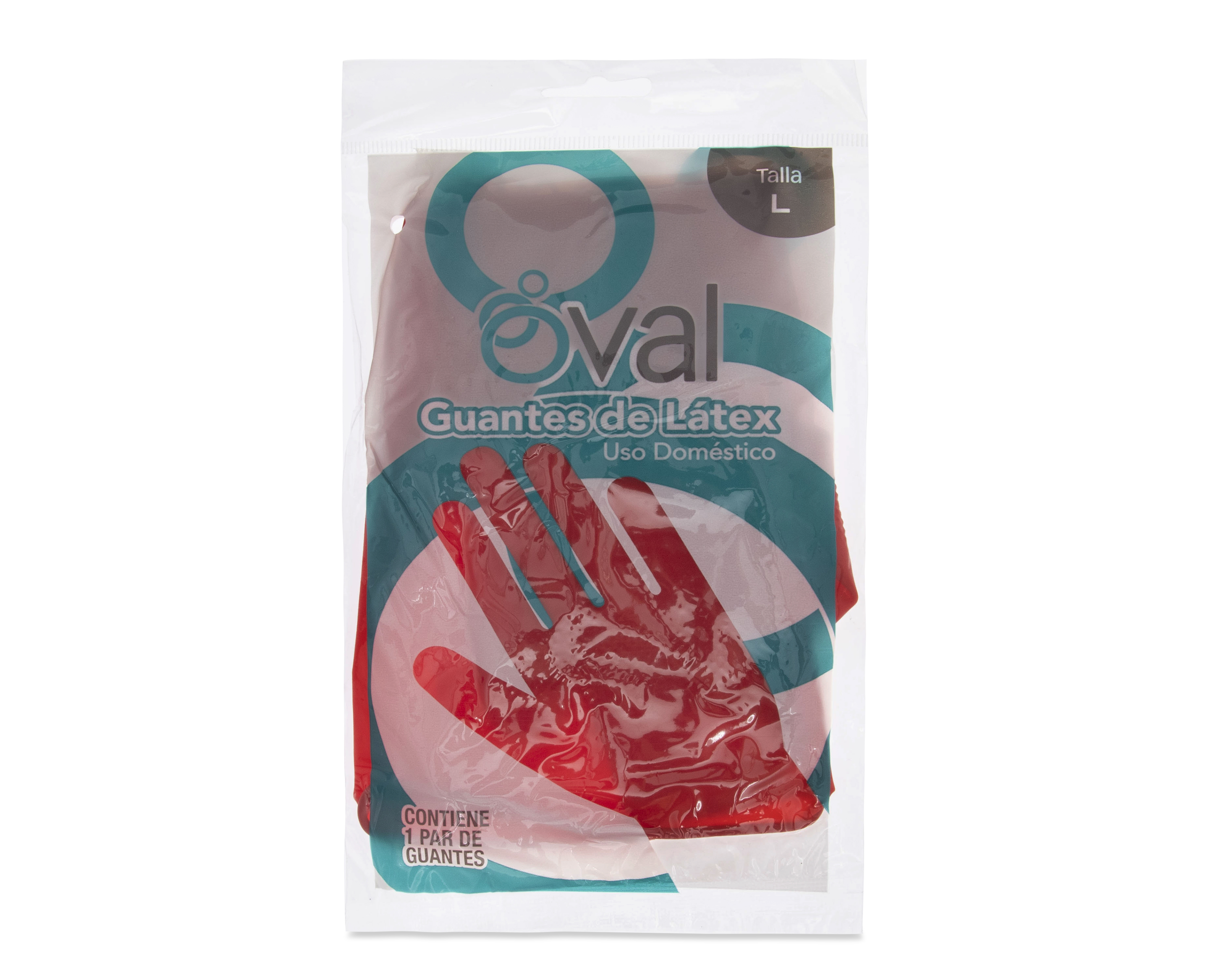 Foto 4 pulgar | Foto 3 | Guantes de Látex para Limpieza Oval Grande