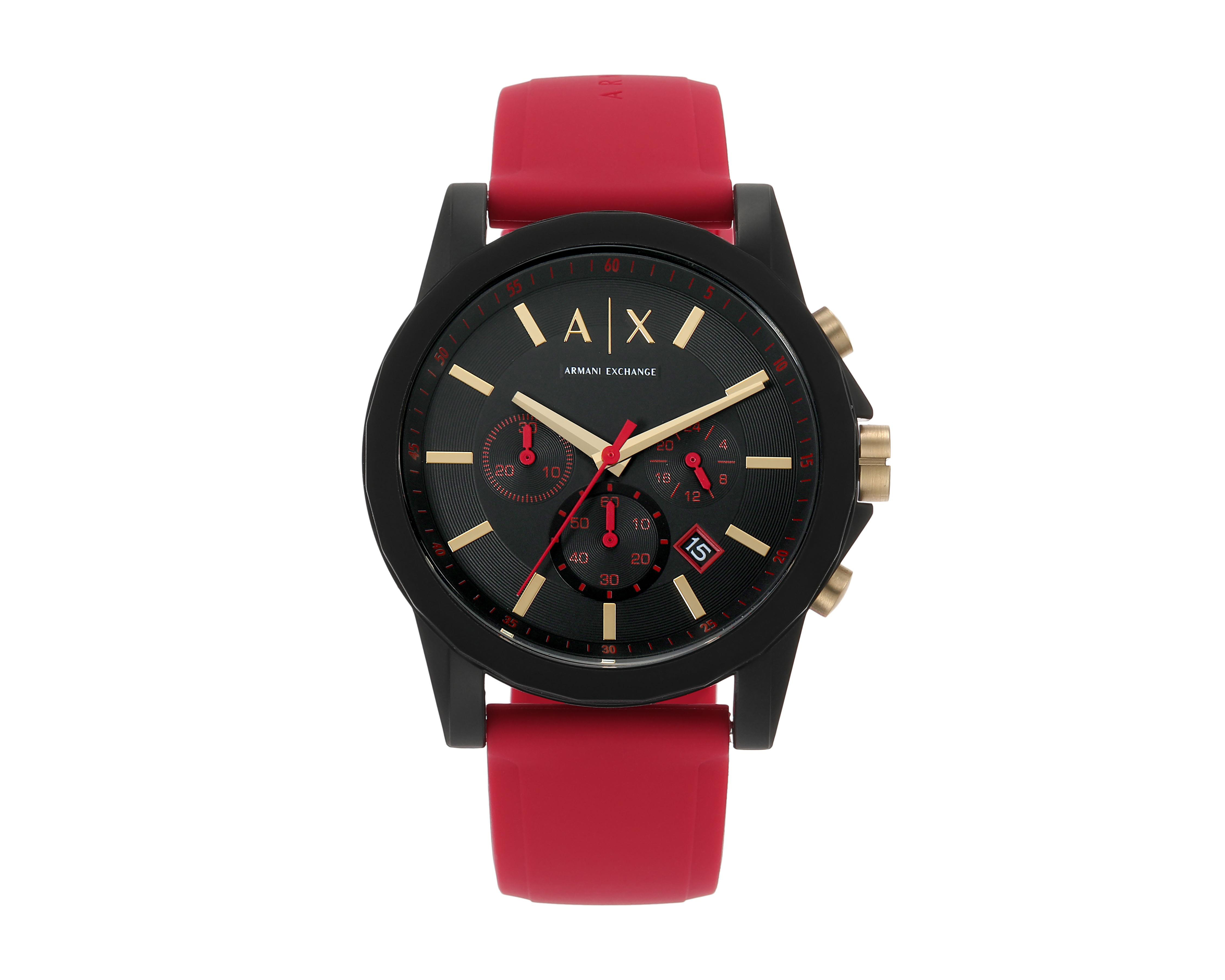 Foto 3 pulgar | Foto 2 | Reloj Armani Exchange AX7152 Rojo con Accesorio