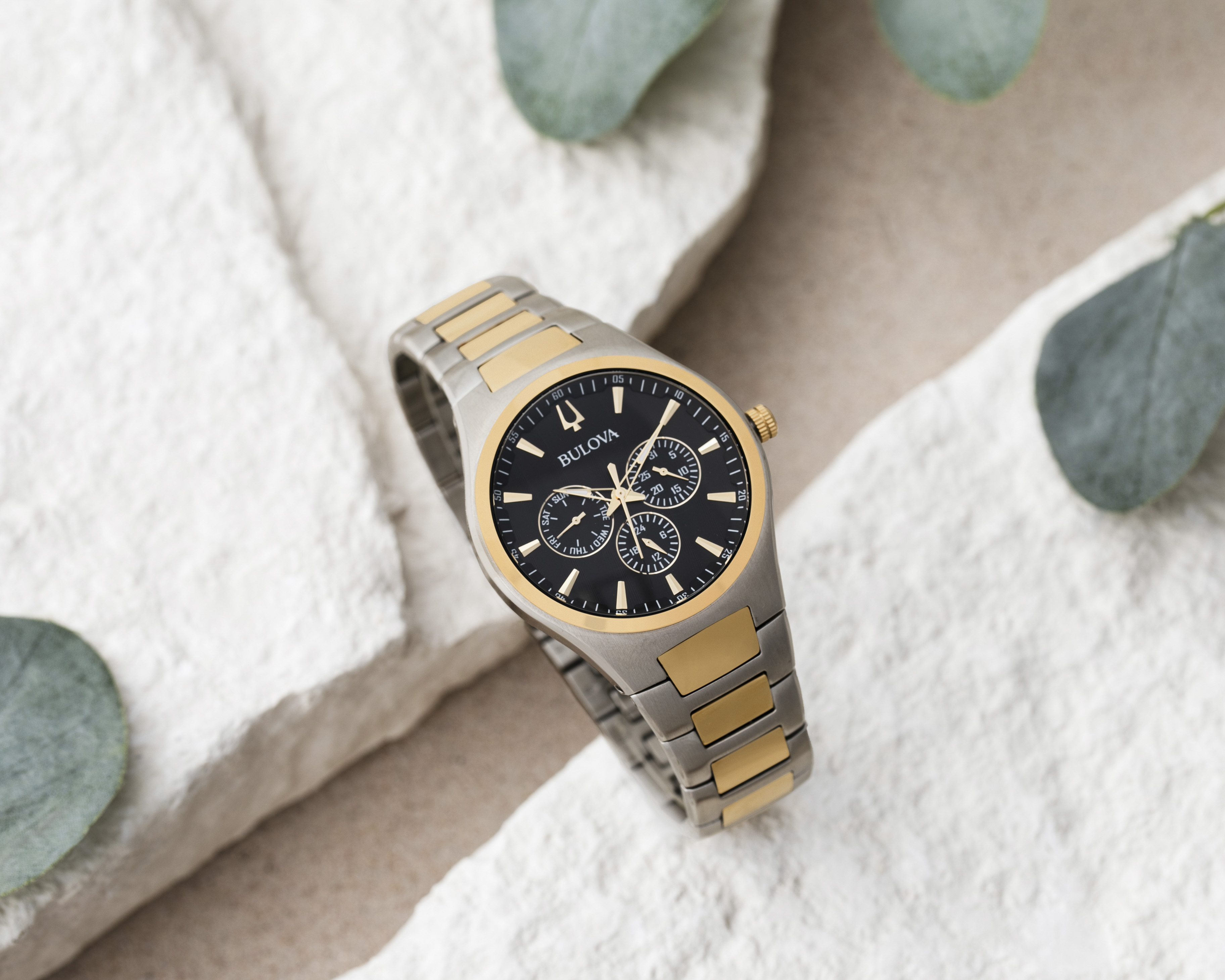 Foto 4 | Foto 4 | Reloj para Hombre Bulova 98C144 Plateado/Dorado