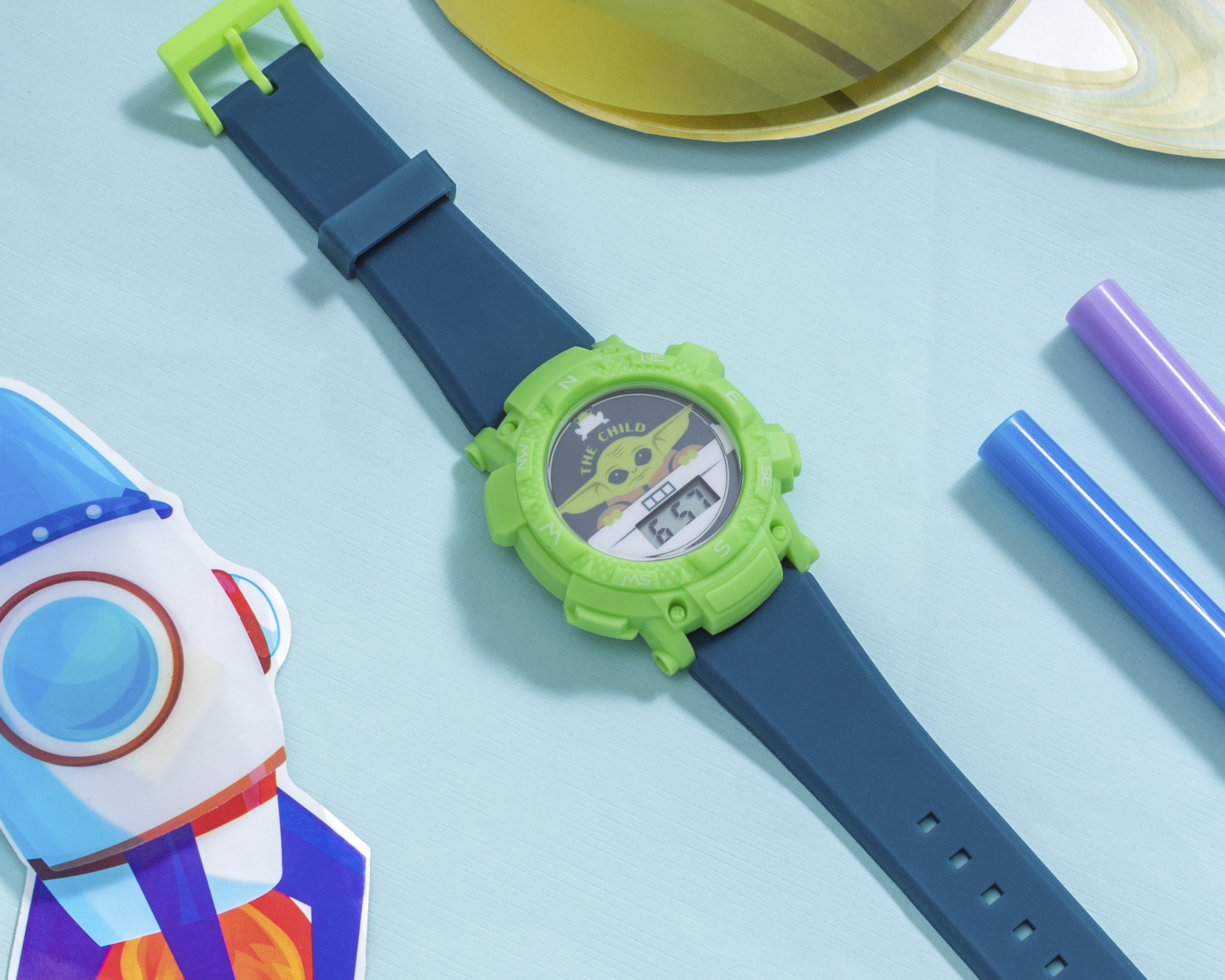 Foto 8 pulgar | Foto 7 | Reloj Infantil Star Wars Baby Yoda Verde
