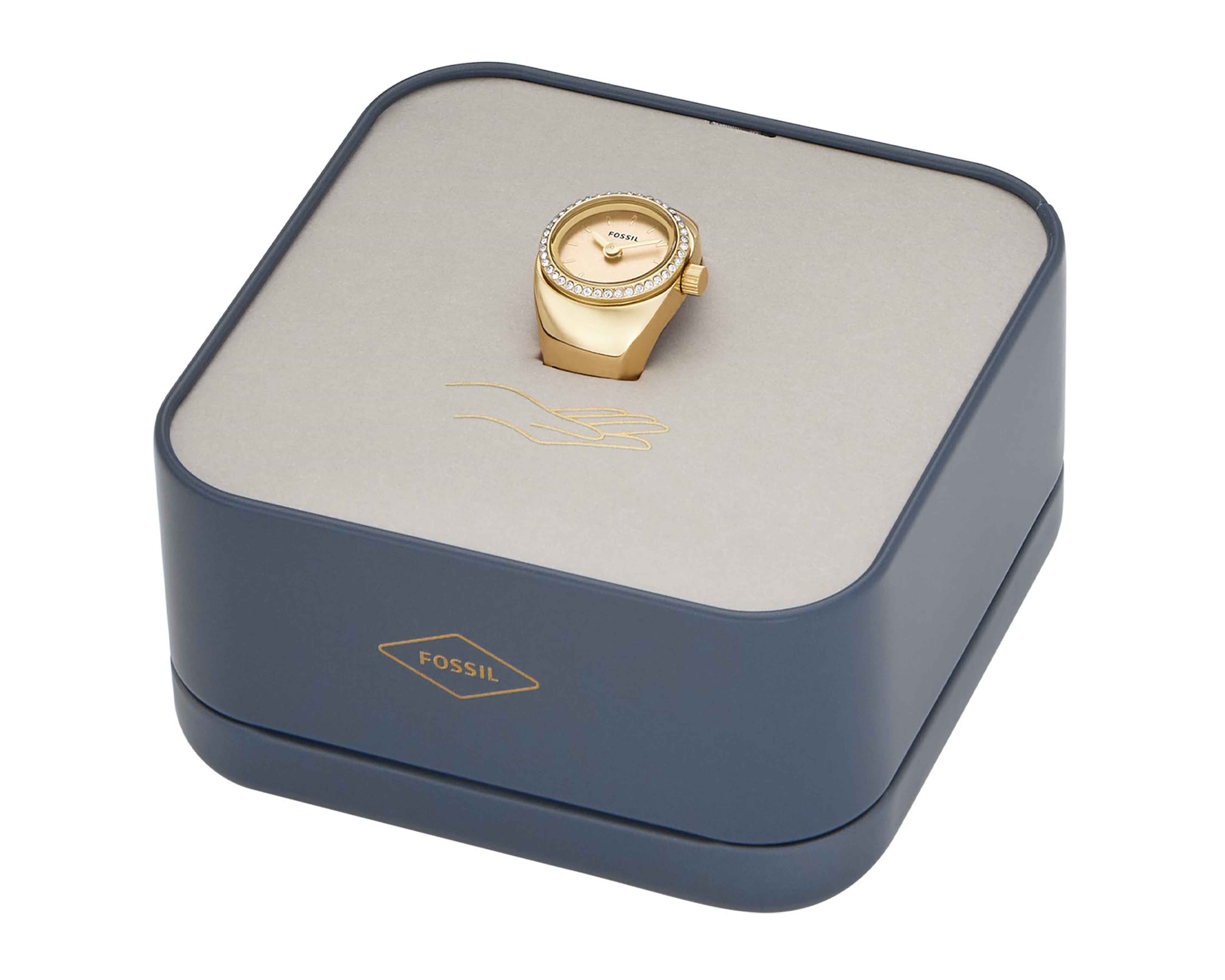 Foto 5 pulgar | Foto 4 | Reloj de Anillo Fossil ES5319 Dorado