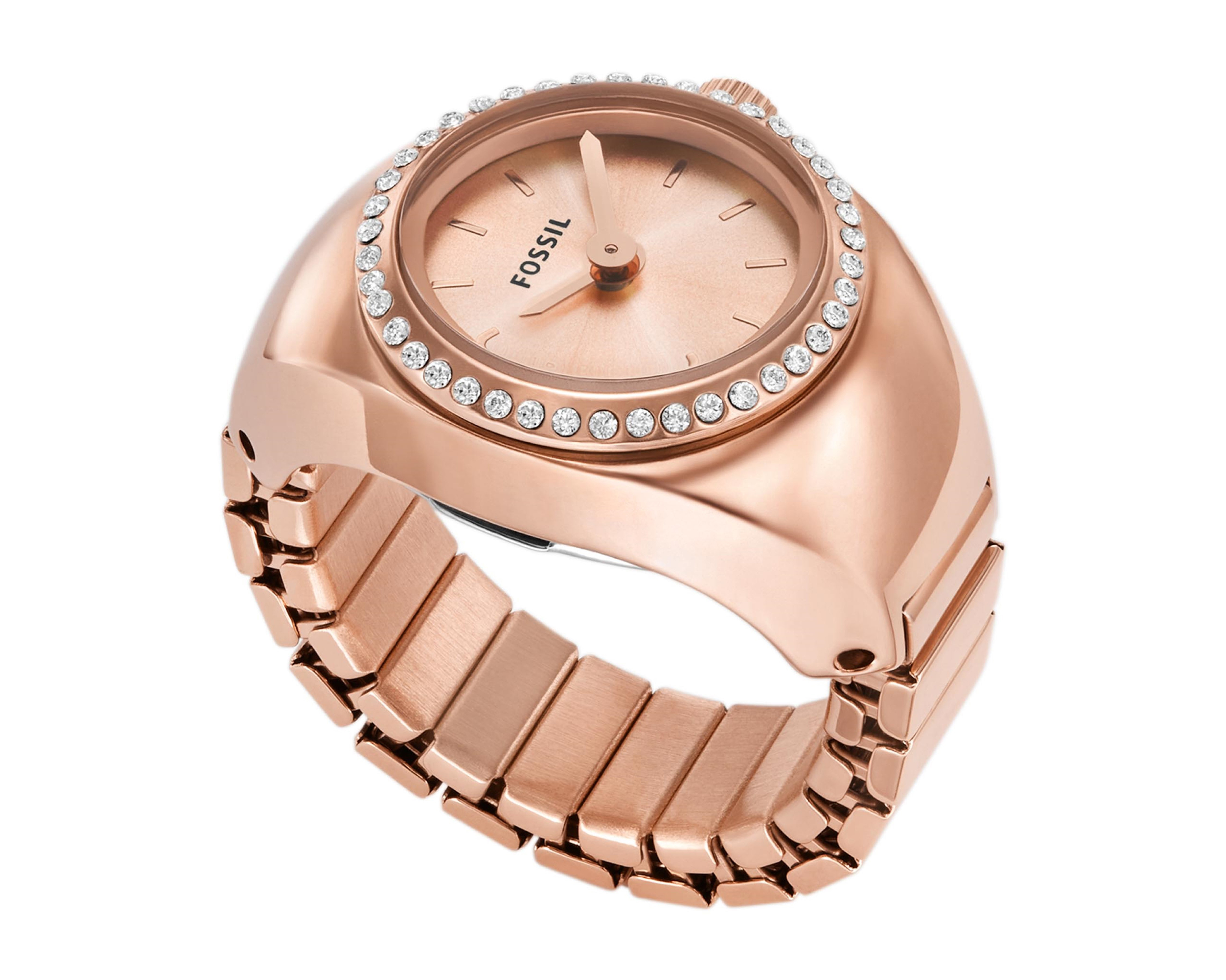 Foto 2 pulgar | Foto 1 | Reloj de Anillo Fossil ES5320 Oro Rosa