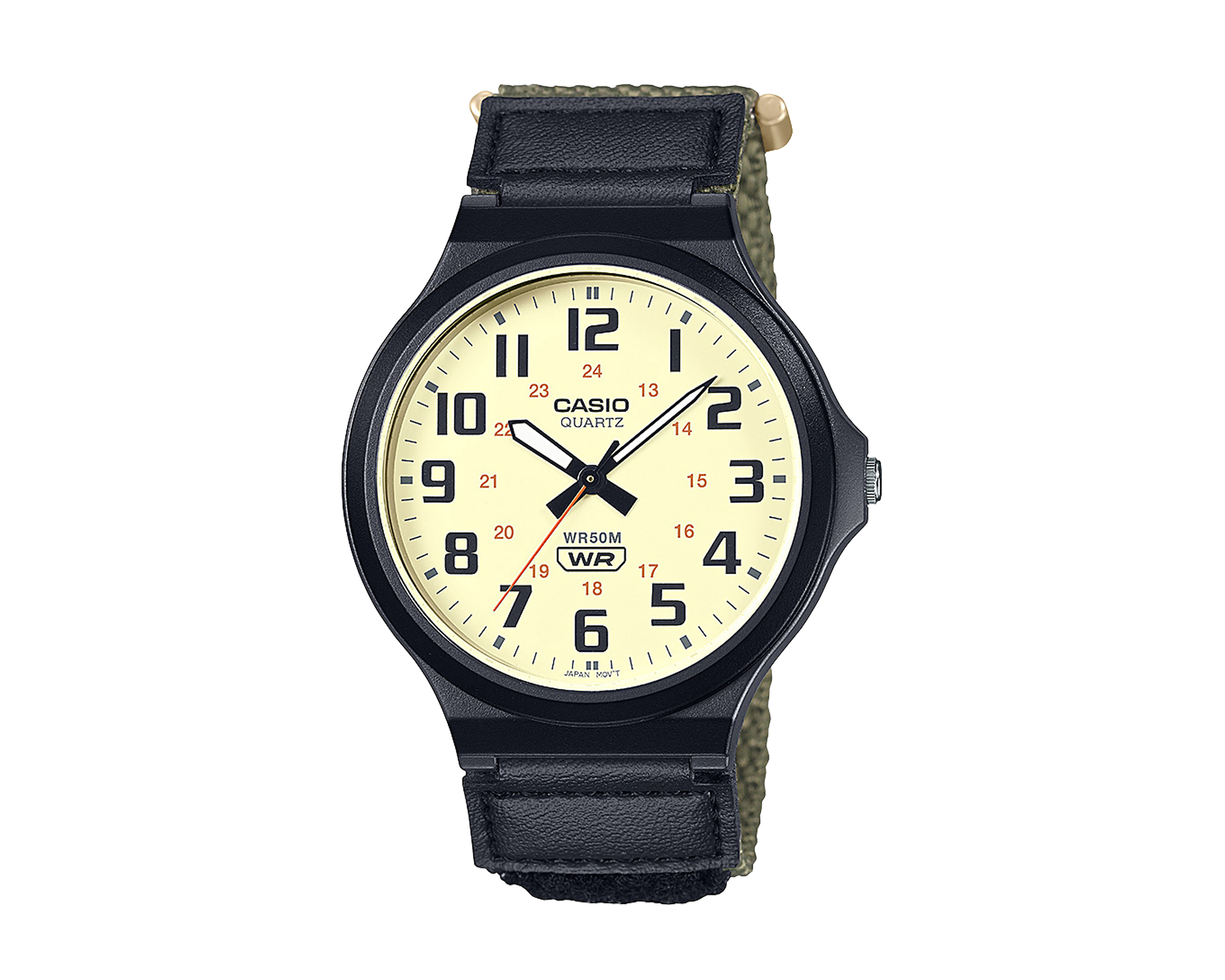 Foto 2 pulgar | Foto 1 | Reloj para Hombre Casio MW-240B-3BVCF Café-Verde