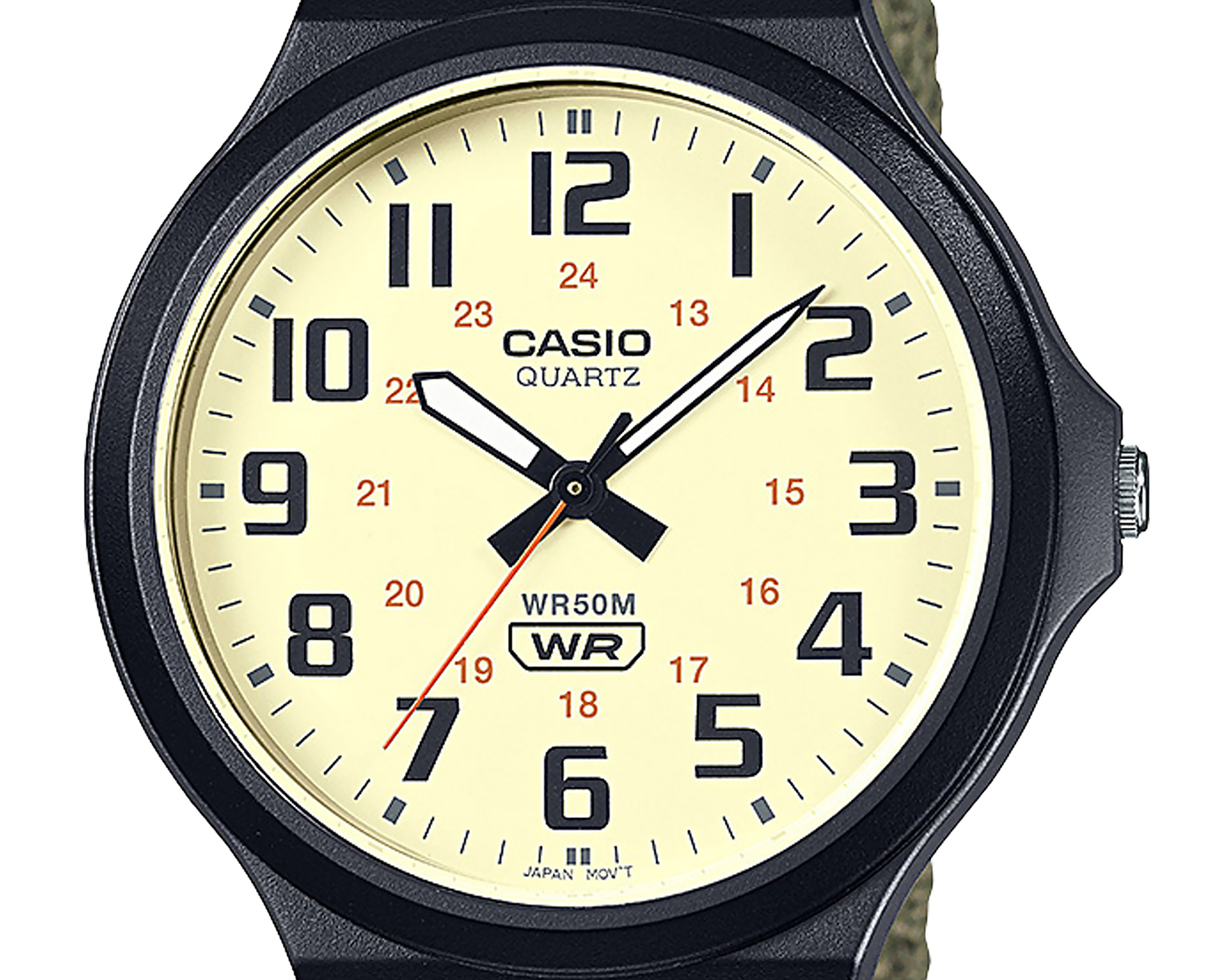 Foto 4 pulgar | Foto 3 | Reloj para Hombre Casio MW-240B-3BVCF Café-Verde
