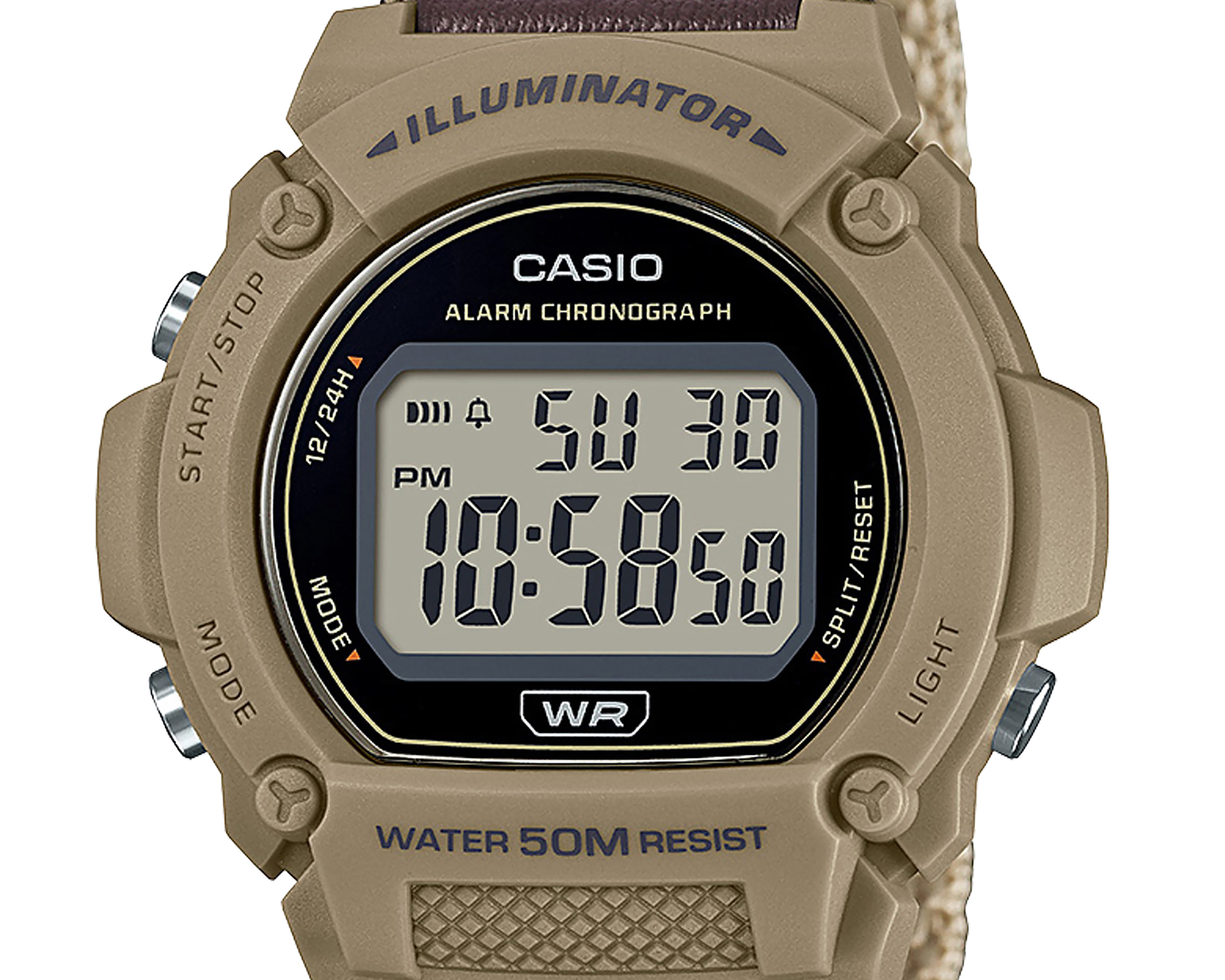 Foto 4 pulgar | Foto 3 | Reloj para Hombre Casio MW-240B-3BVCF Café-Dorado