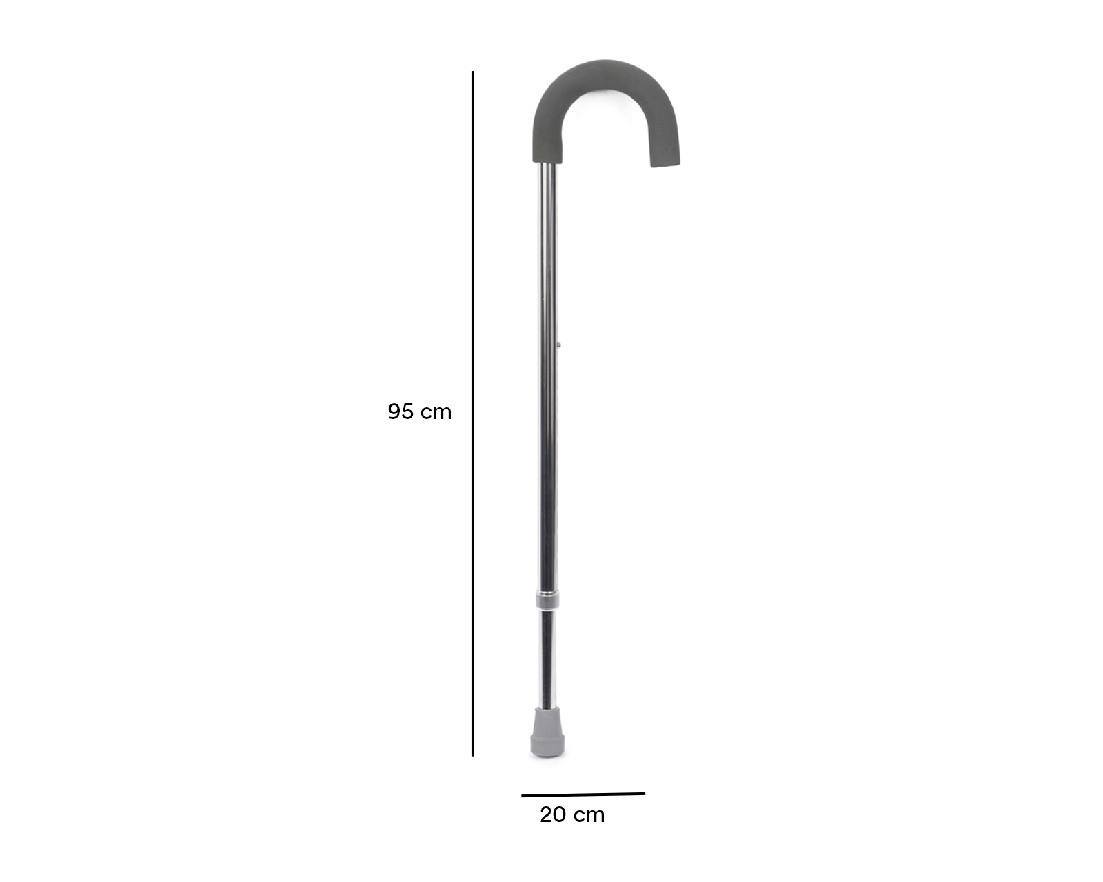 Foto 2 | Foto 2 | Bastón Ortopédico de Aluminio Fisiocare Ajustable