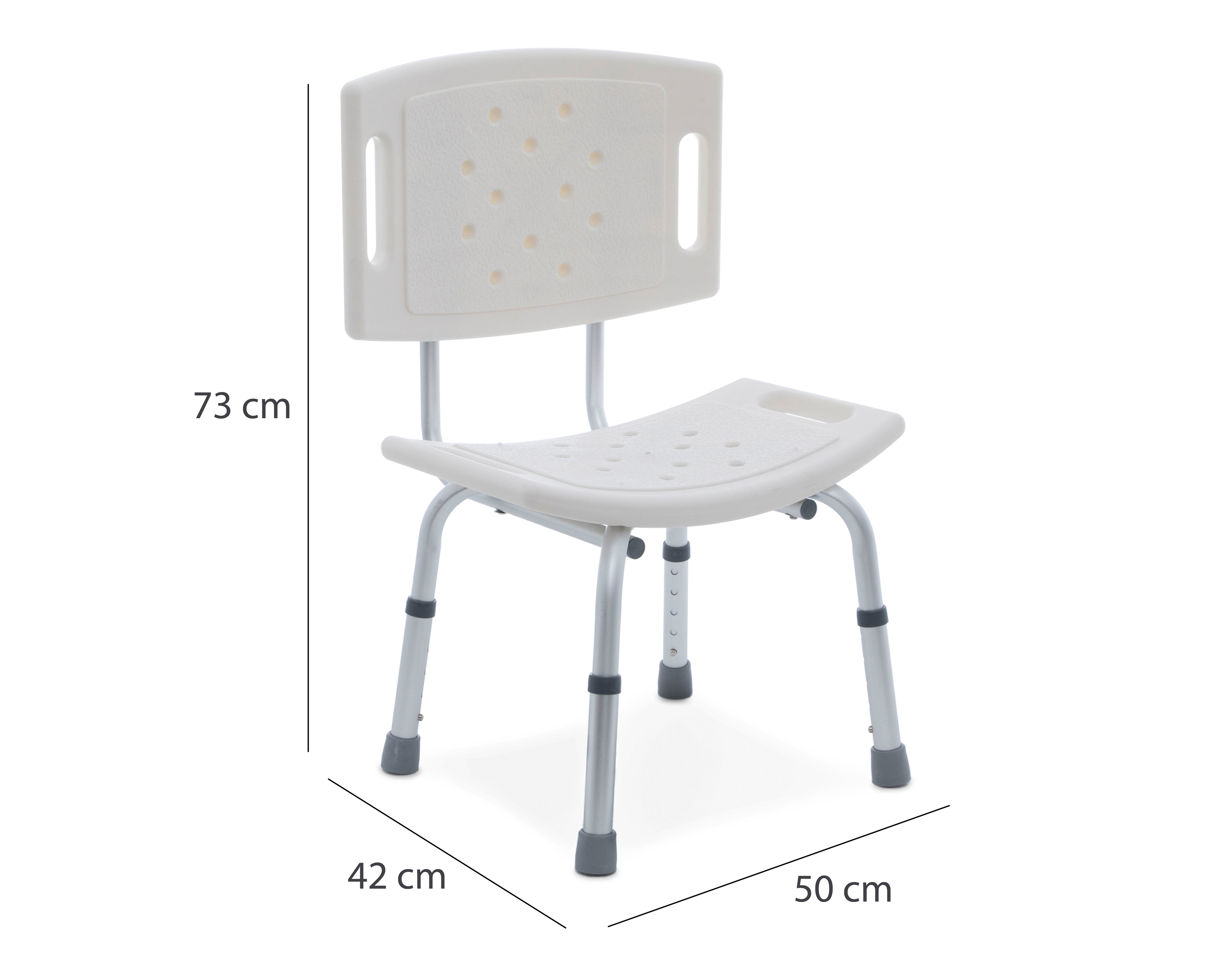 Foto 8 pulgar | Foto 7 | Silla para Baño de Aluminio Fisiocare Ajustable
