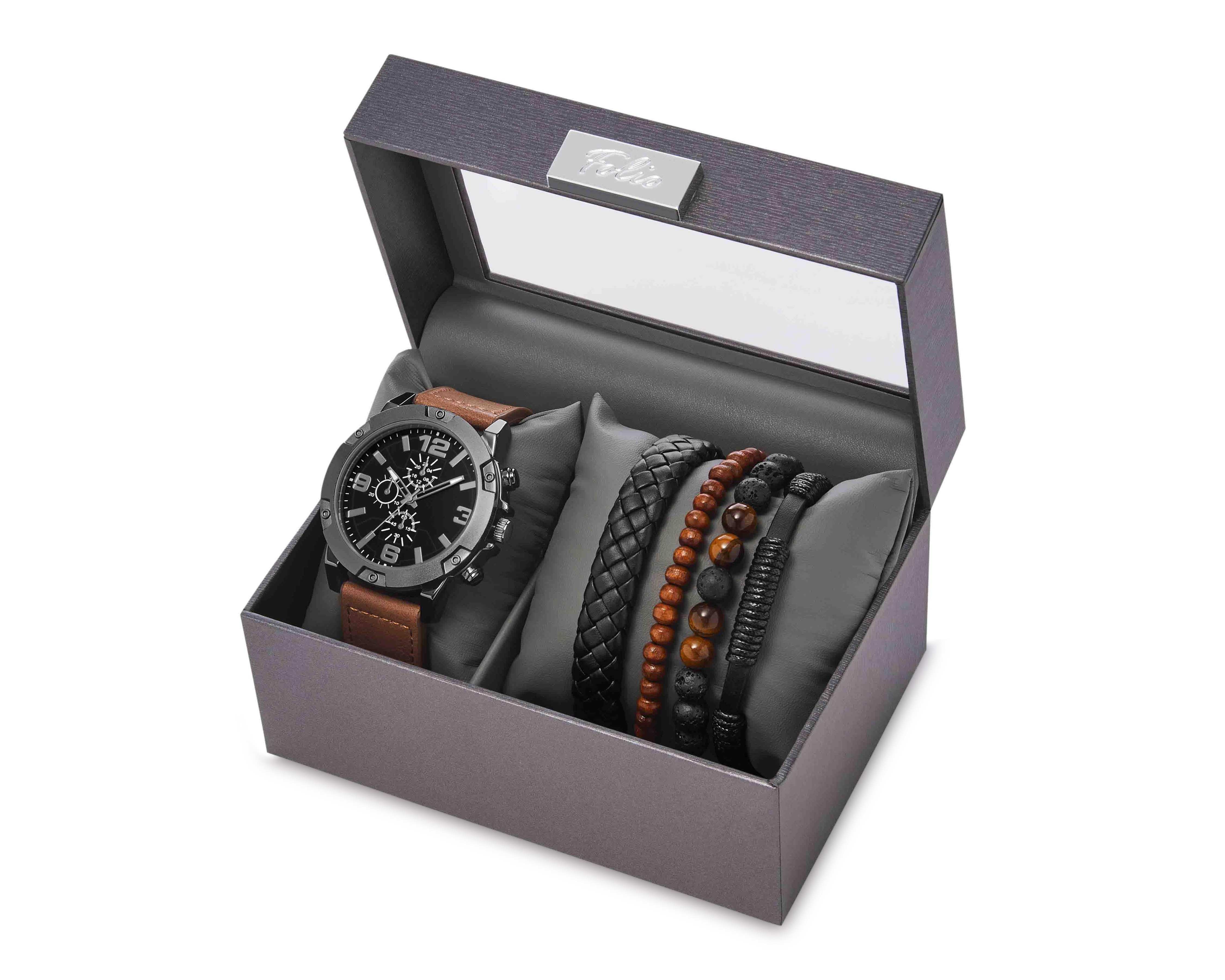 Foto 6 | Foto 6 | Reloj Folio para Hombre FMDAL1184 con 4 Accesorios