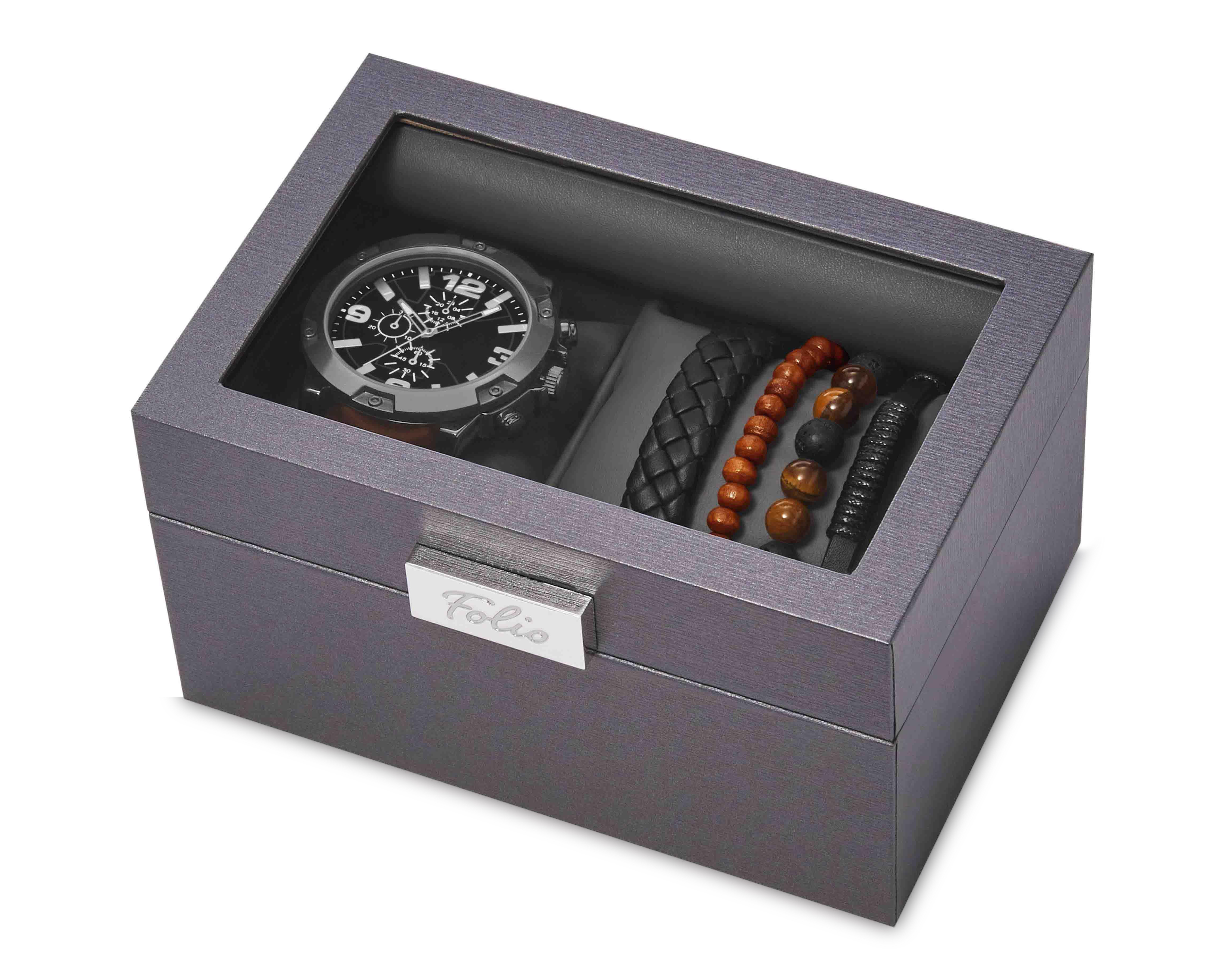 Foto 7 | Foto 7 | Reloj Folio para Hombre FMDAL1184 con 4 Accesorios